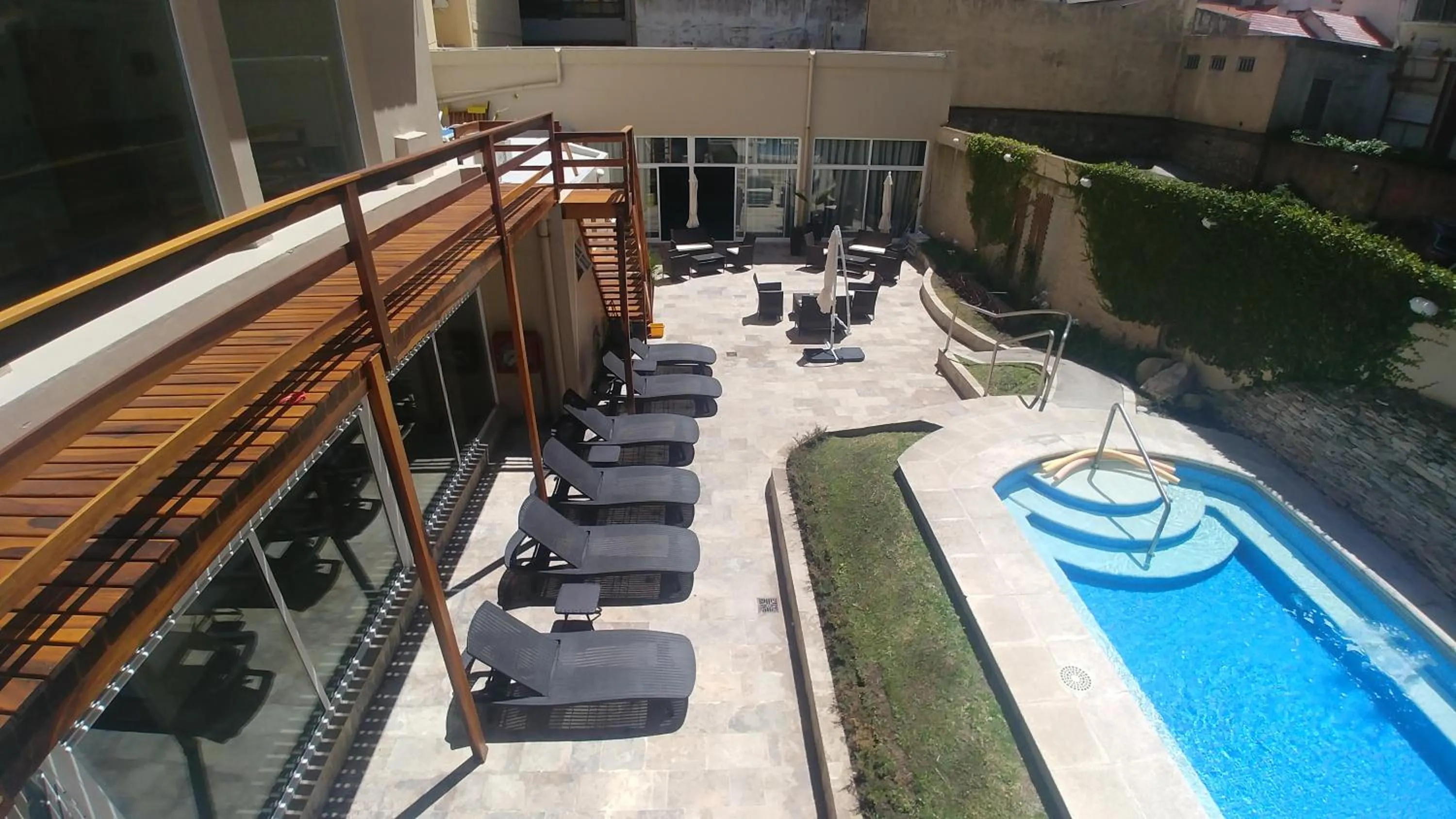 Pool view in Hotel Las Rocas