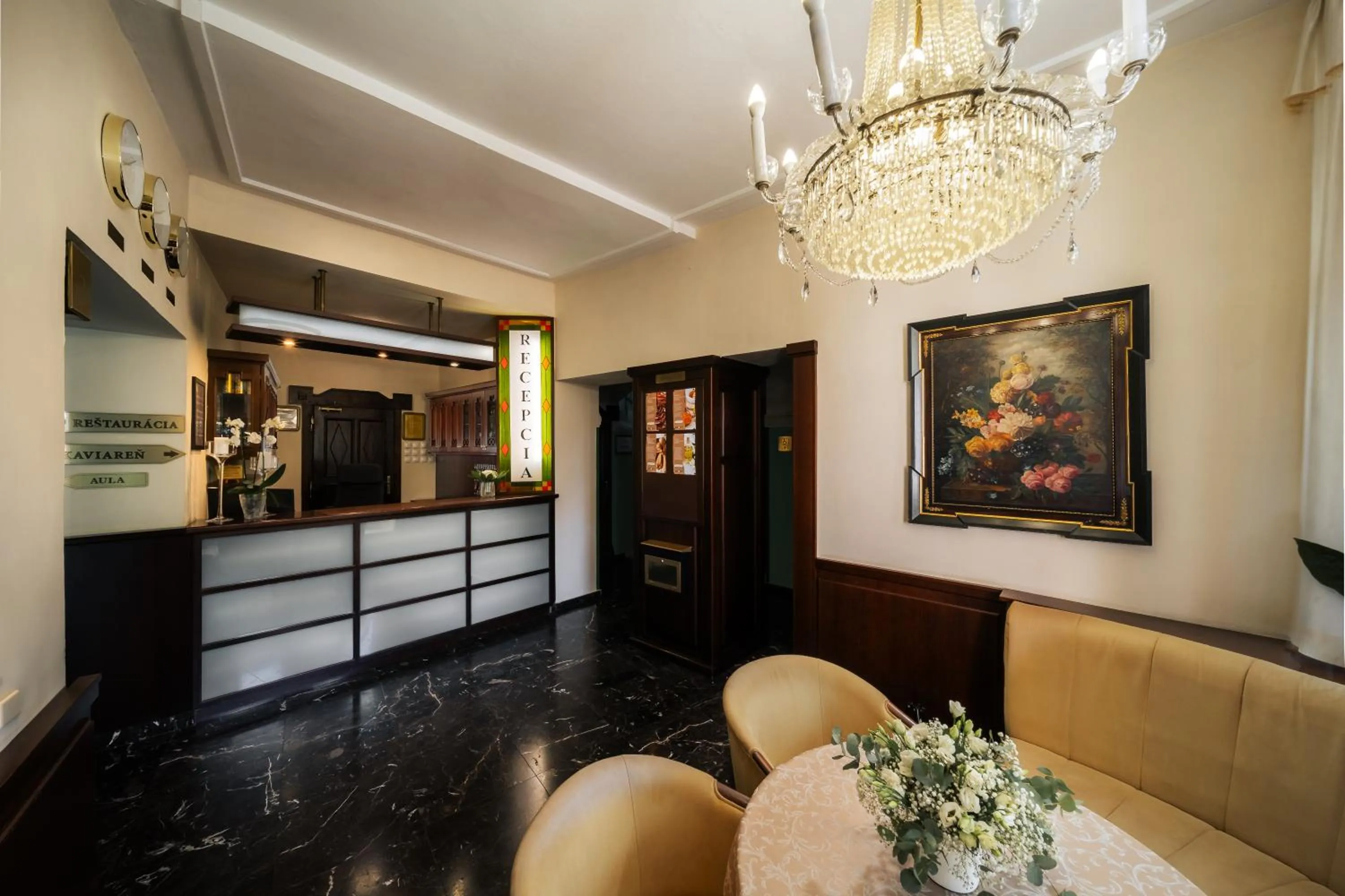 Lobby or reception in Hotel Most Slávy