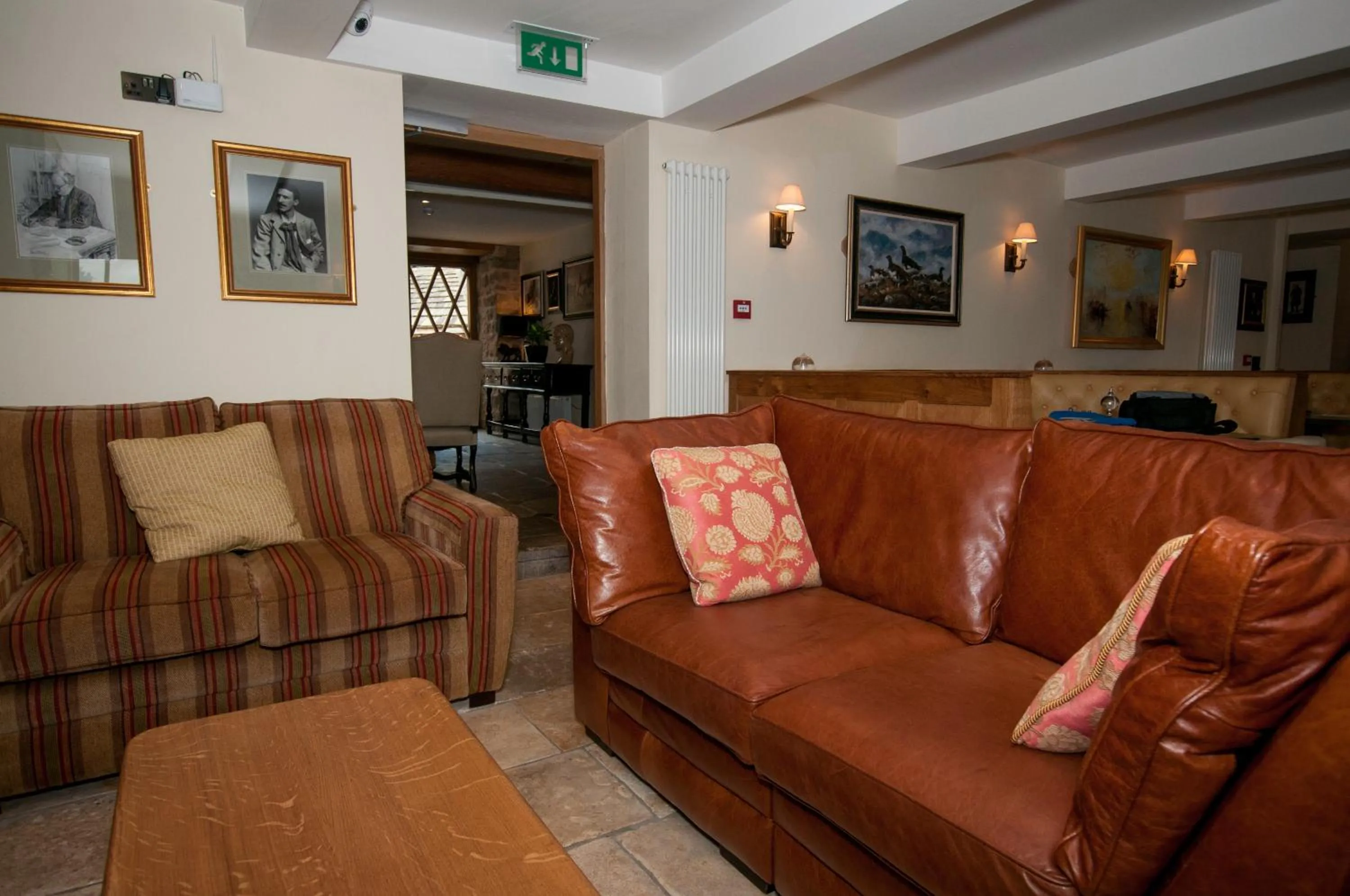 Seating area in The Fleece Inn