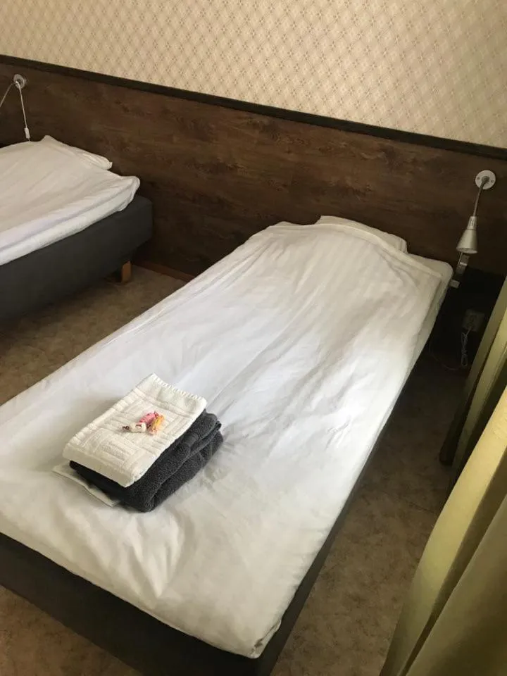 Bed in Karlshamn Vandrarhem och Hotell
