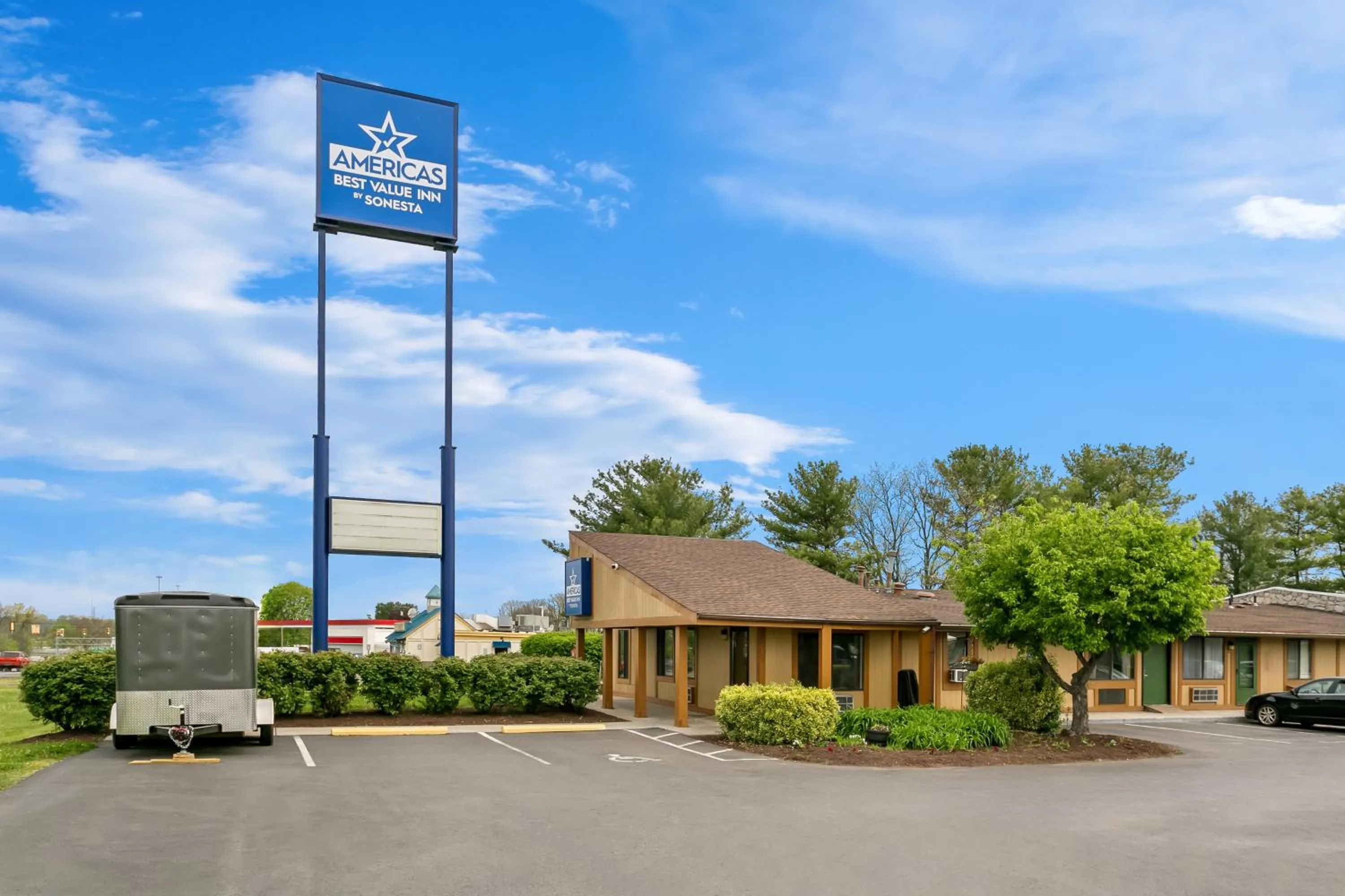 Property building in Americas Best Value Inn Martinsburg