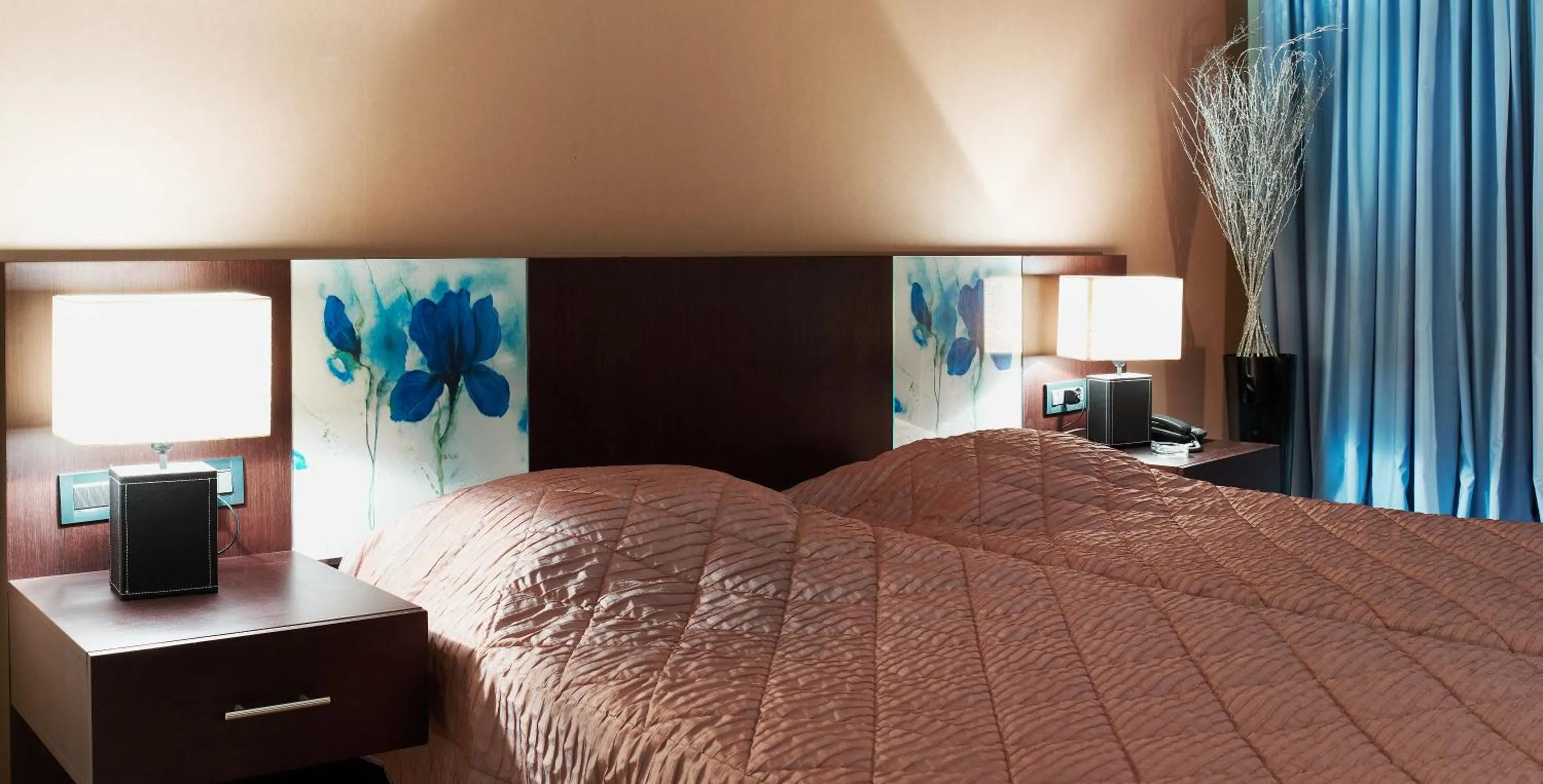 Decorative detail, Bed in Hotel Cezaria