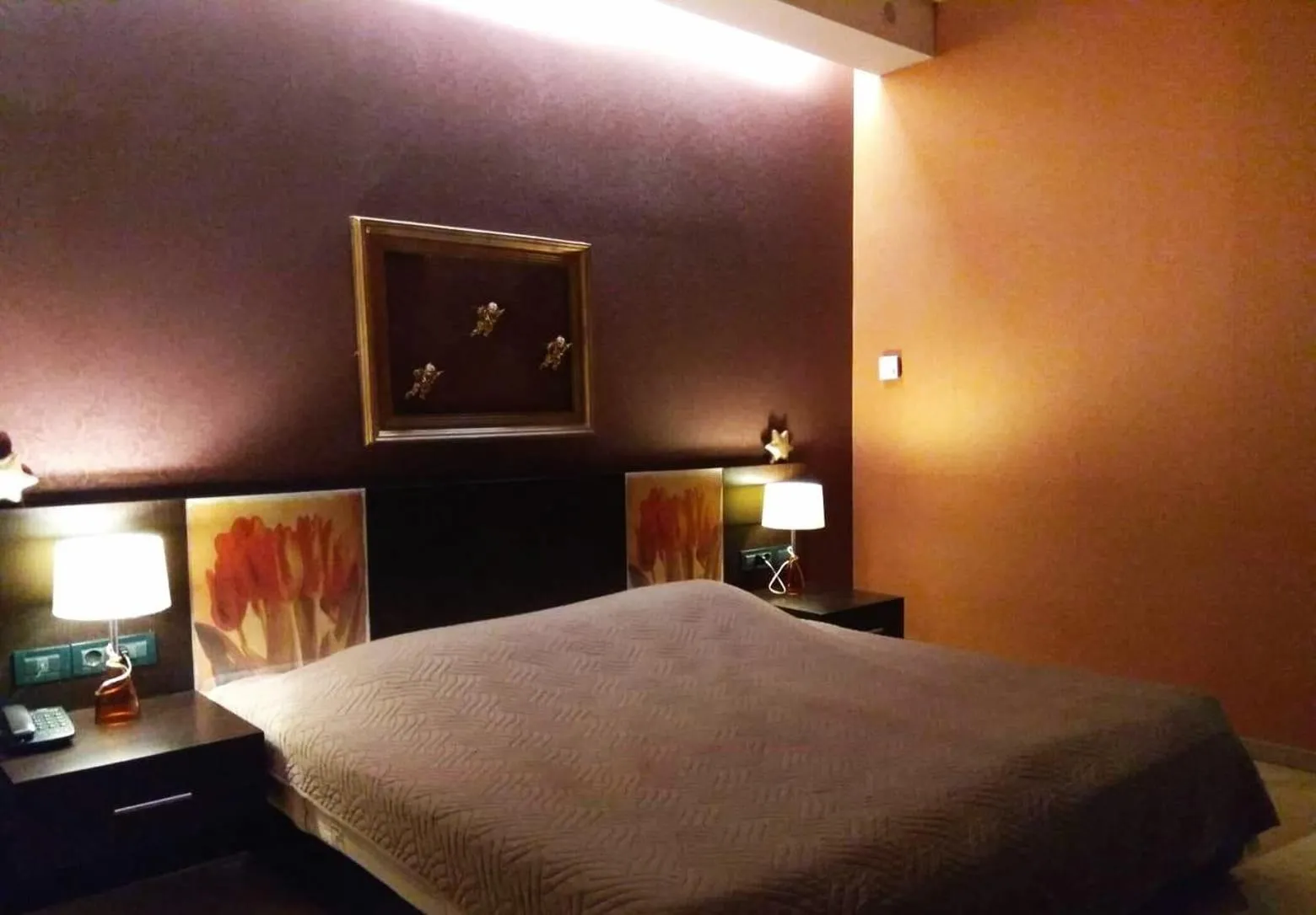 Bed in Hotel Cezaria