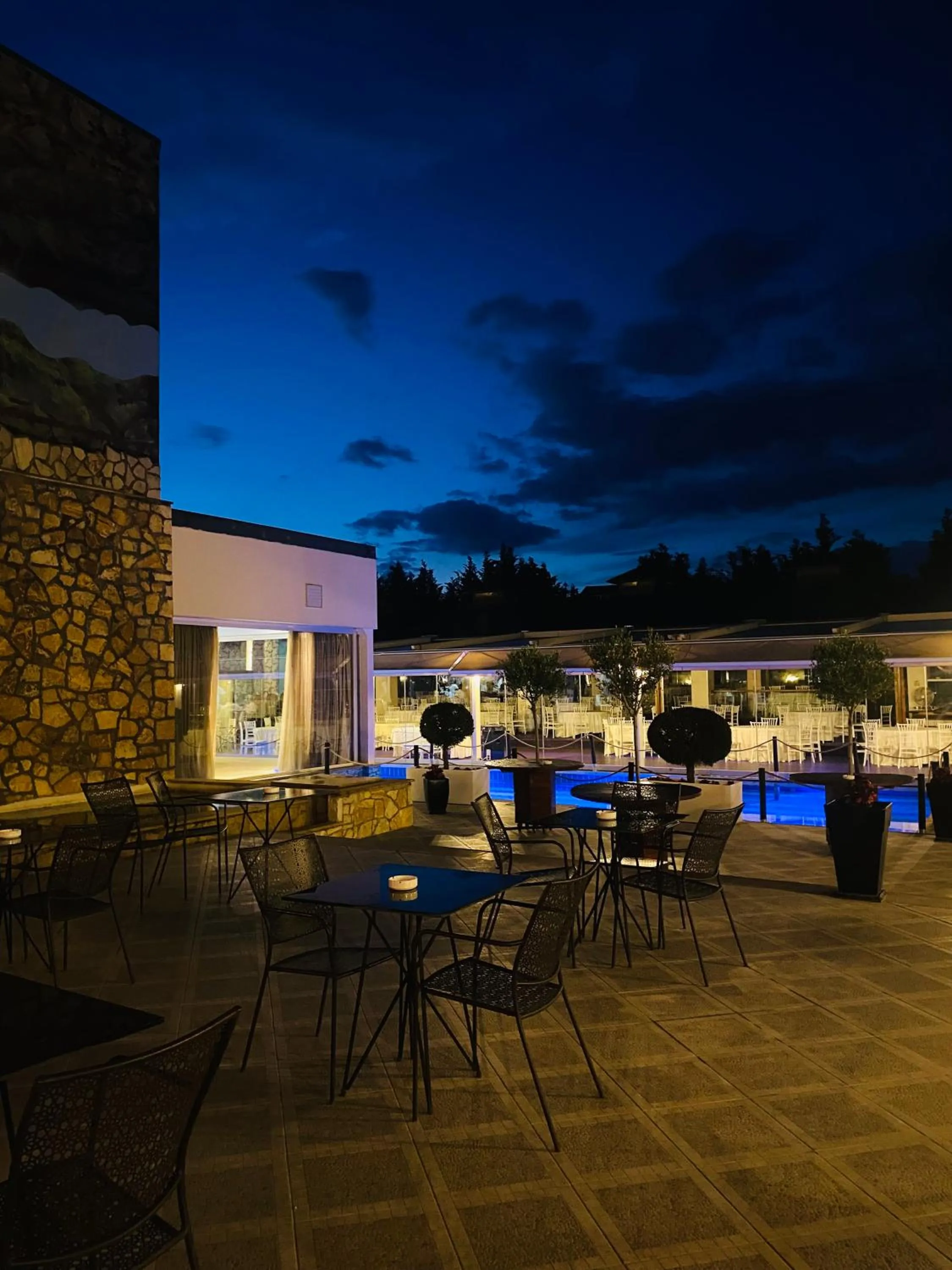 Inner courtyard view in Hotel Cezaria