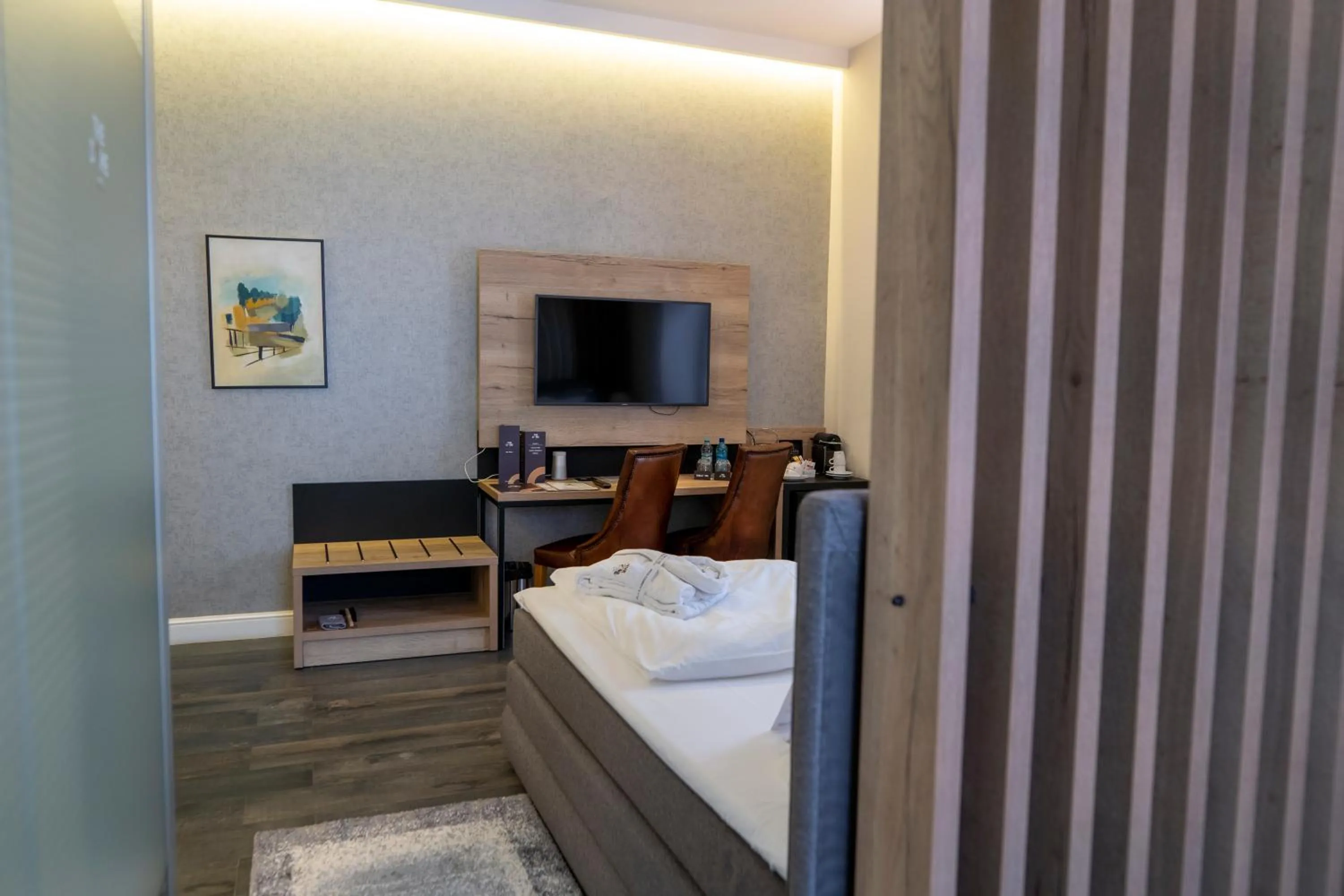 Bed in The Dome Hotel