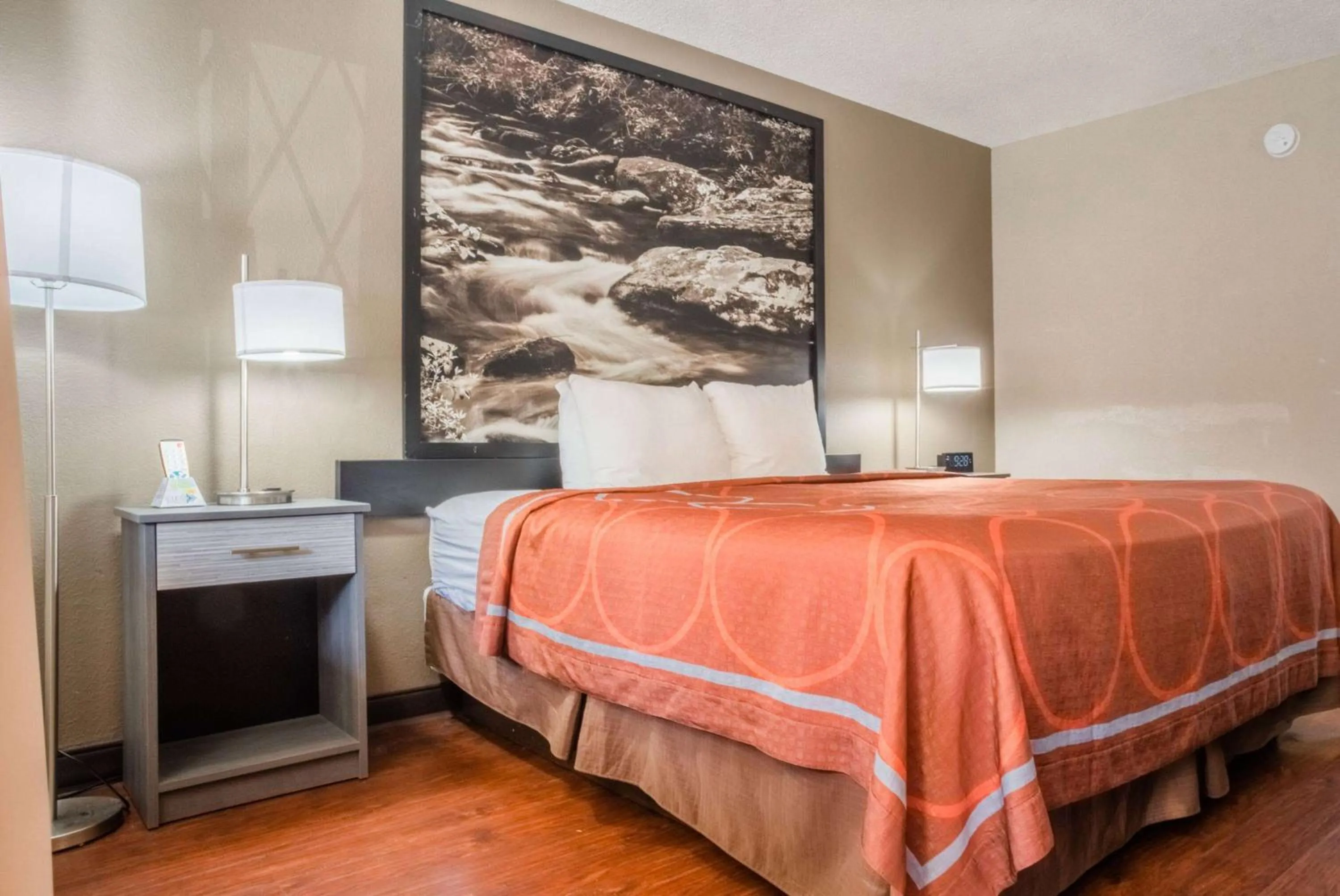 Photo of the whole room, Bed in Super 8 by Wyndham Downtown Gatlinburg at Convention Center