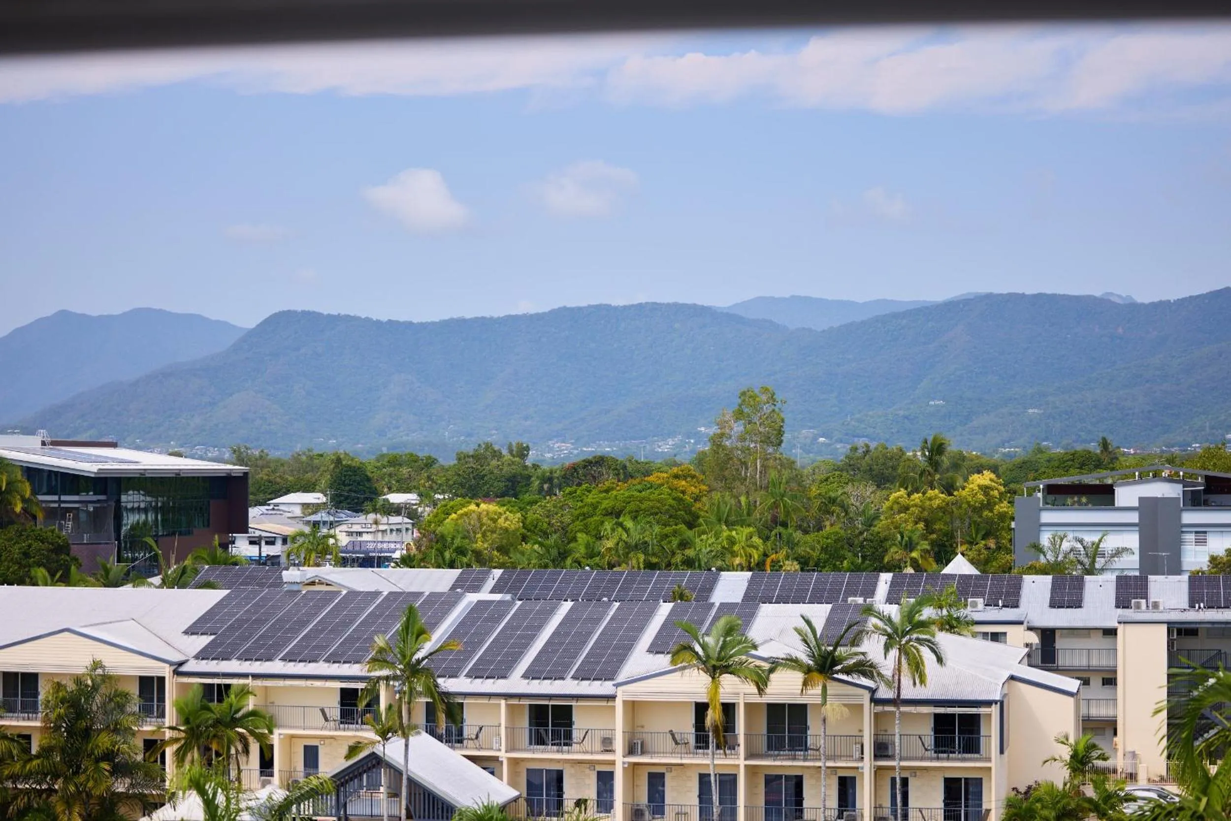 Mountain view in Cairns Harbourside Hotel