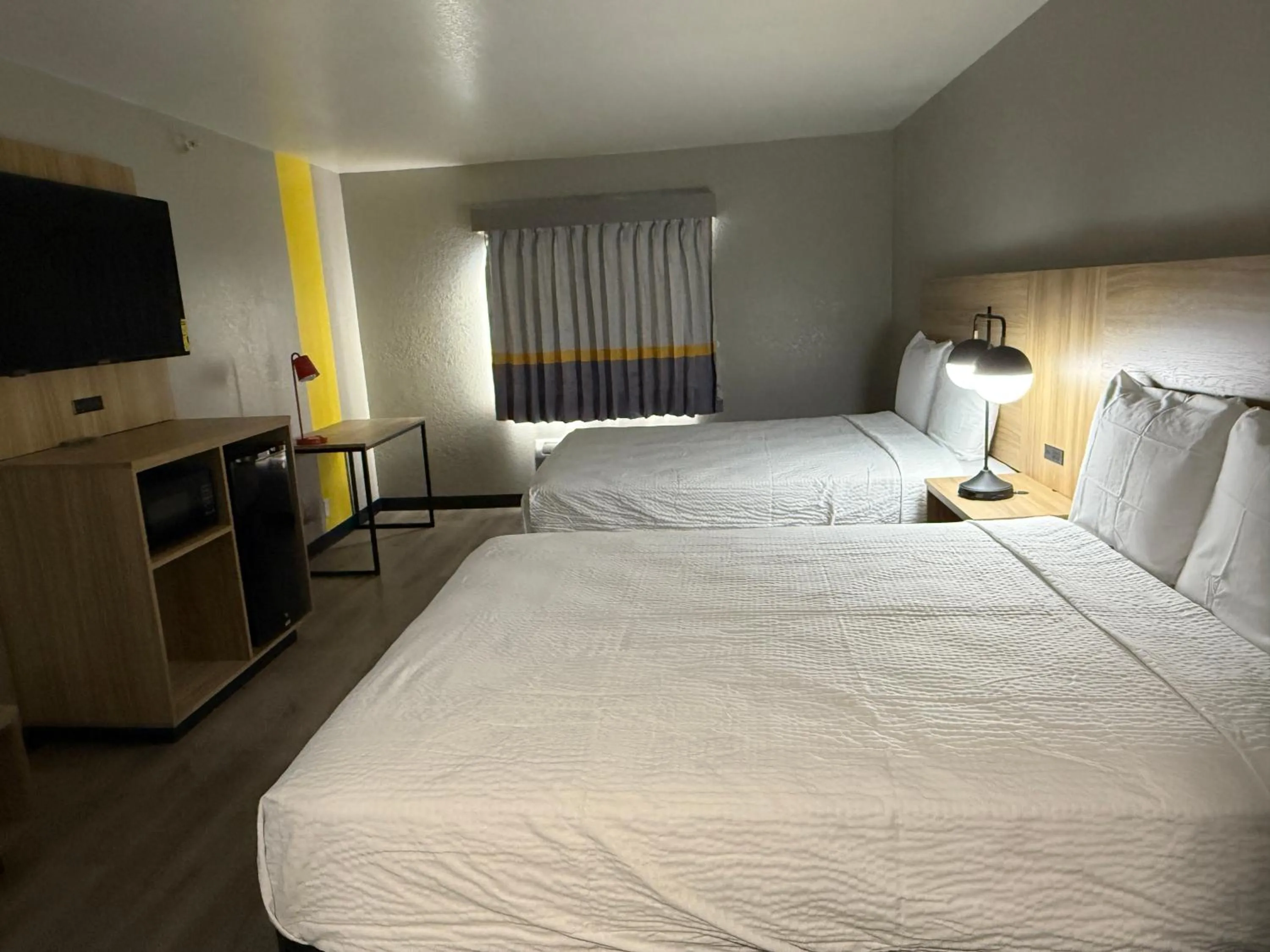 Bed in Super 8 by Wyndham Richfield Cleveland