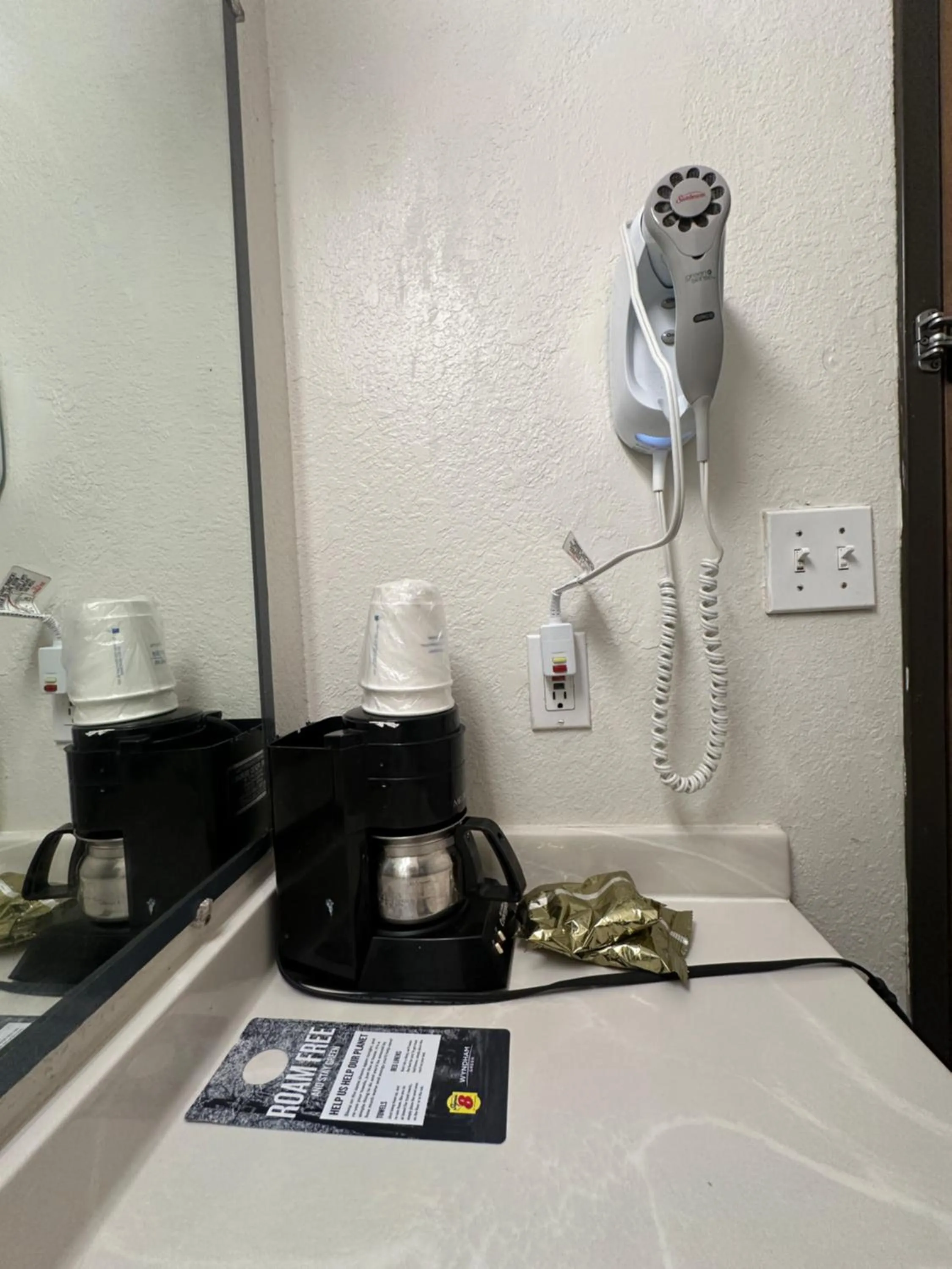 hair dryier in Super 8 by Wyndham Richfield Cleveland