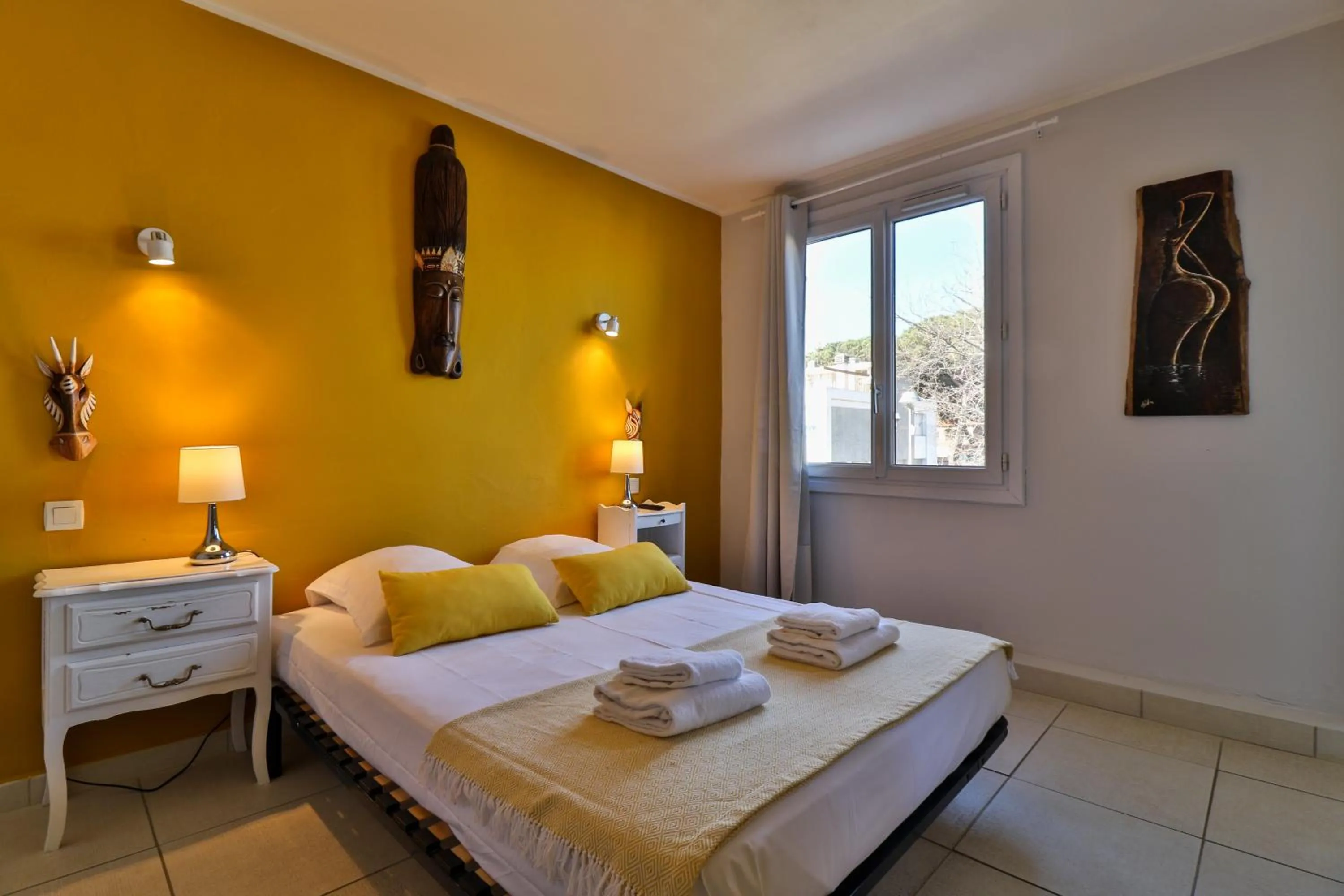 Bed in Hôtel La Bastide