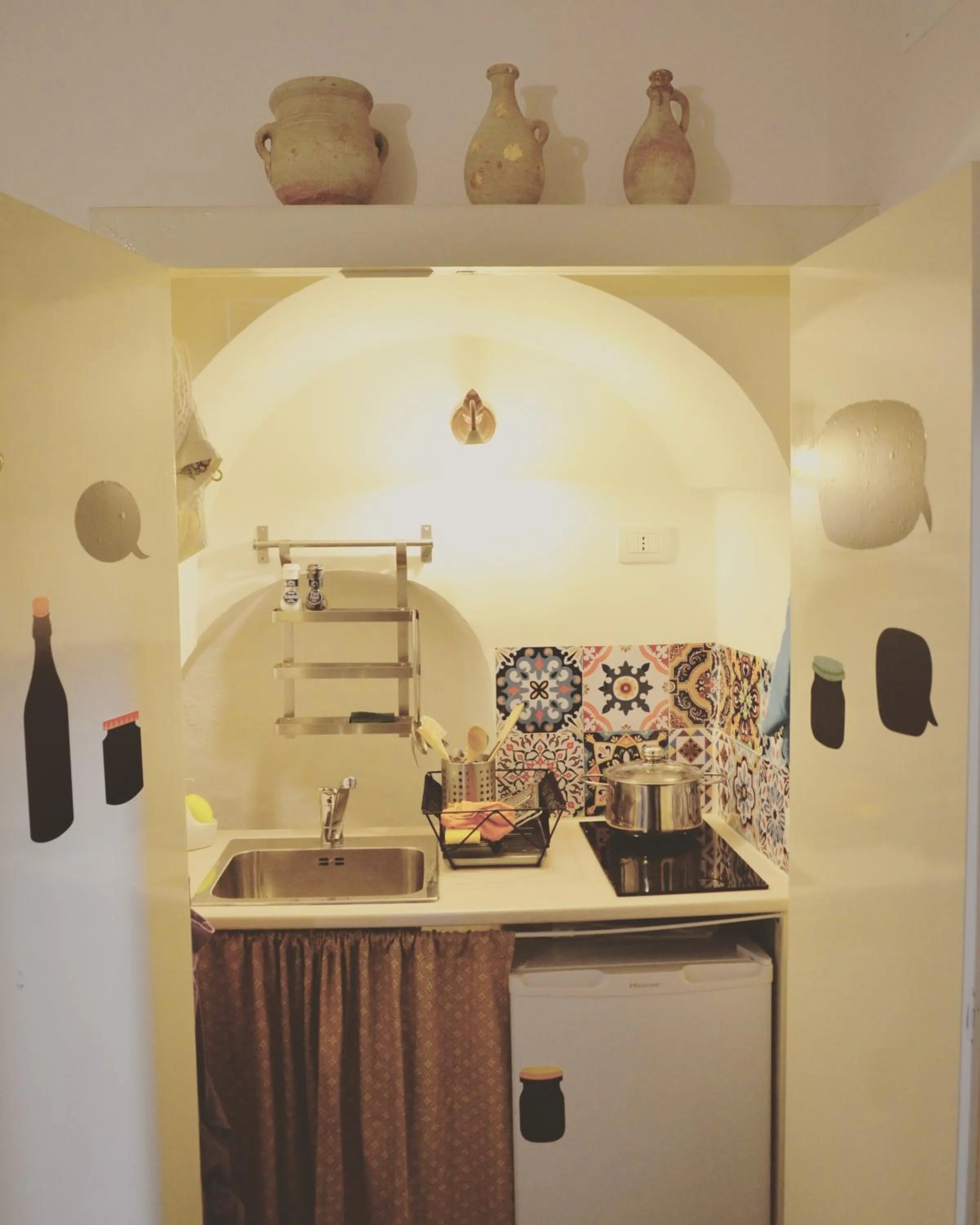 Kitchen or kitchenette in Il Salernitano Bed and Breakfast