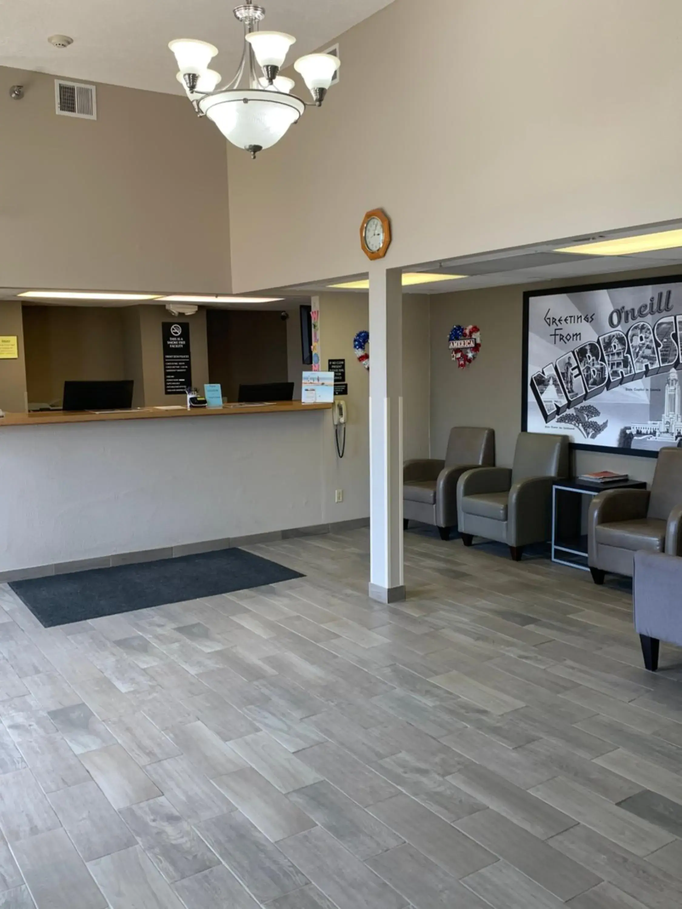 Lobby or reception in Super 8 by Wyndham O Neill NE Lobby or reception in Super 8 by Wyndham O Neill NE