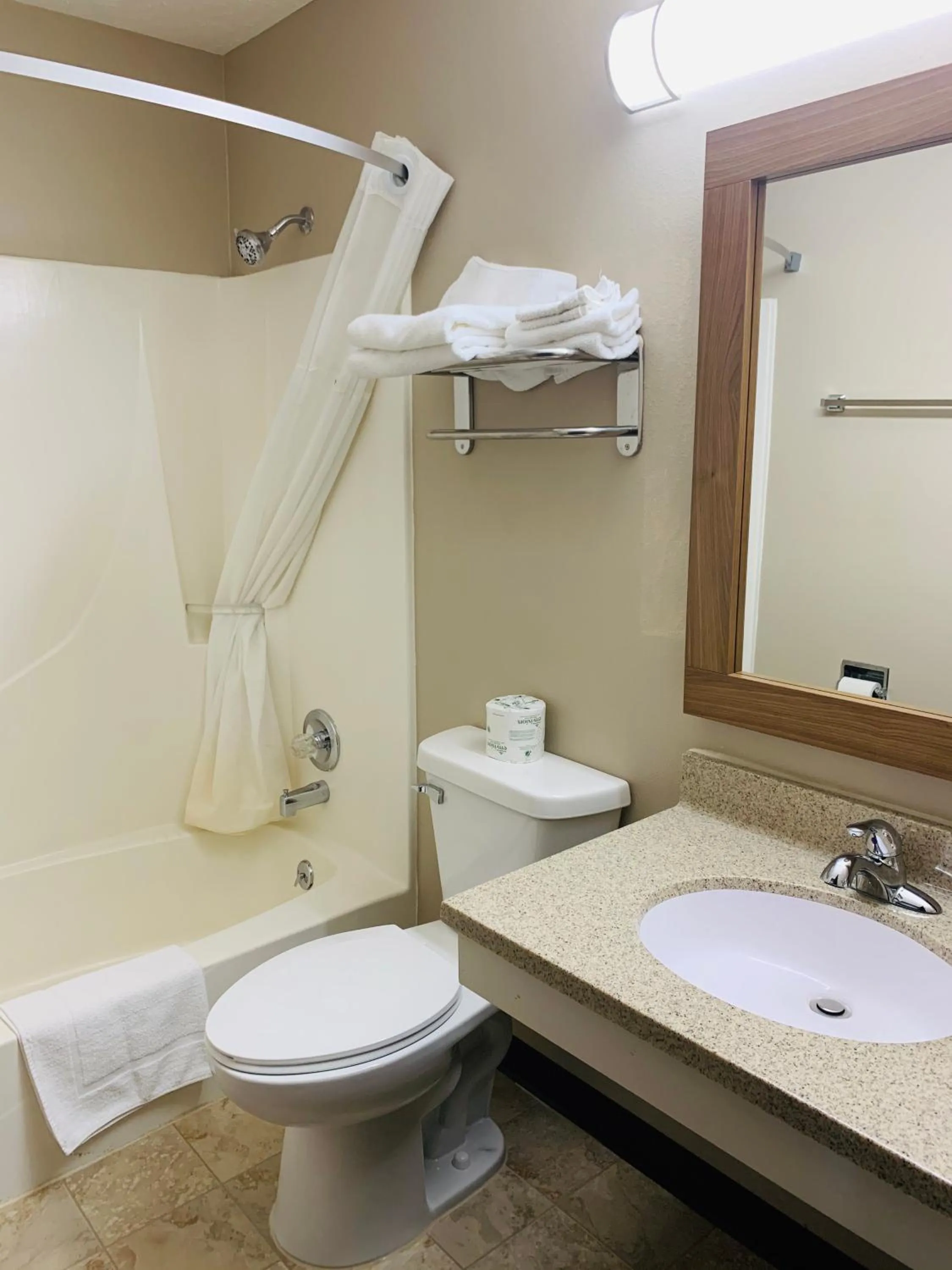 Bathroom in Super 8 by Wyndham O Neill NE