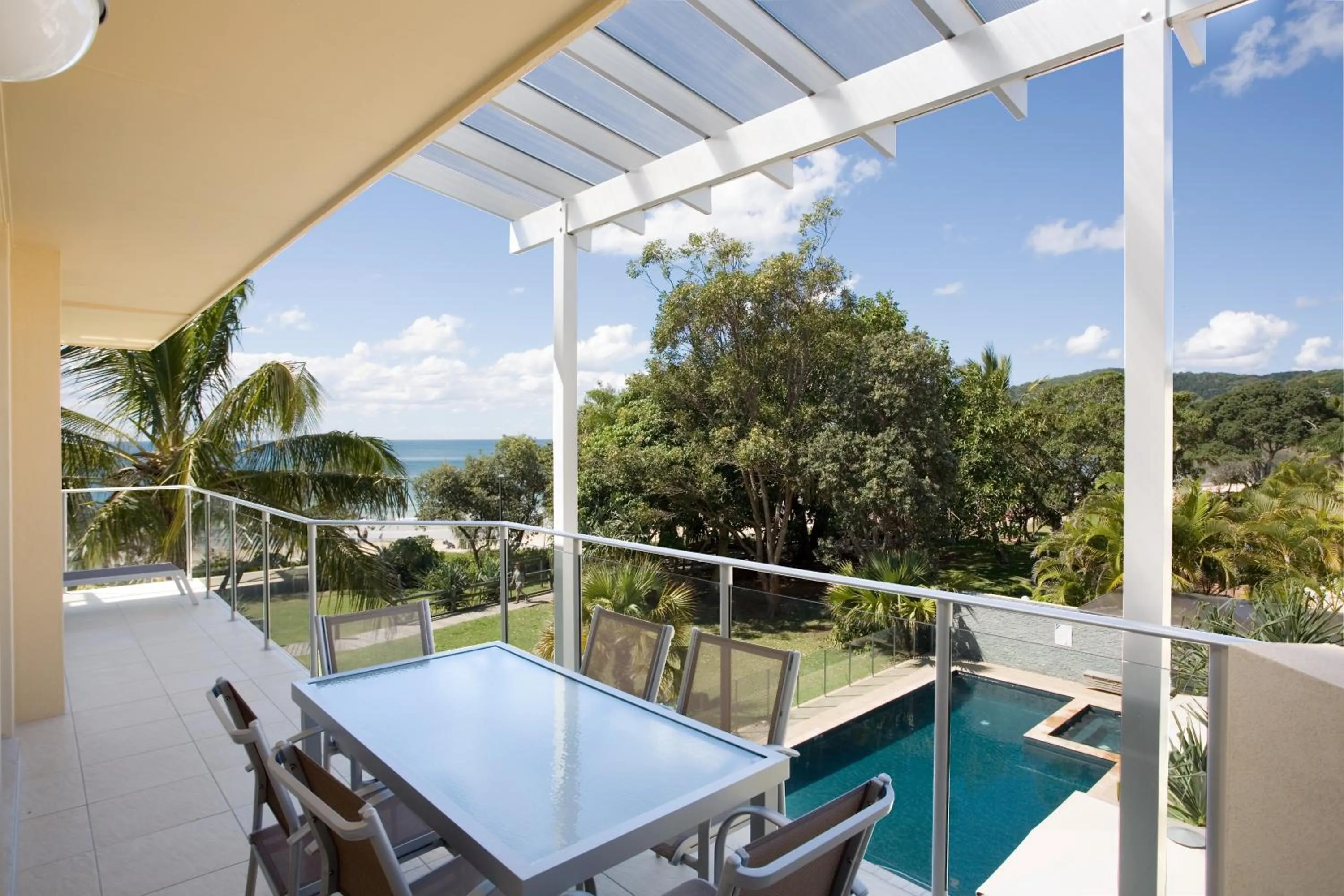 Pool view in Maison Noosa