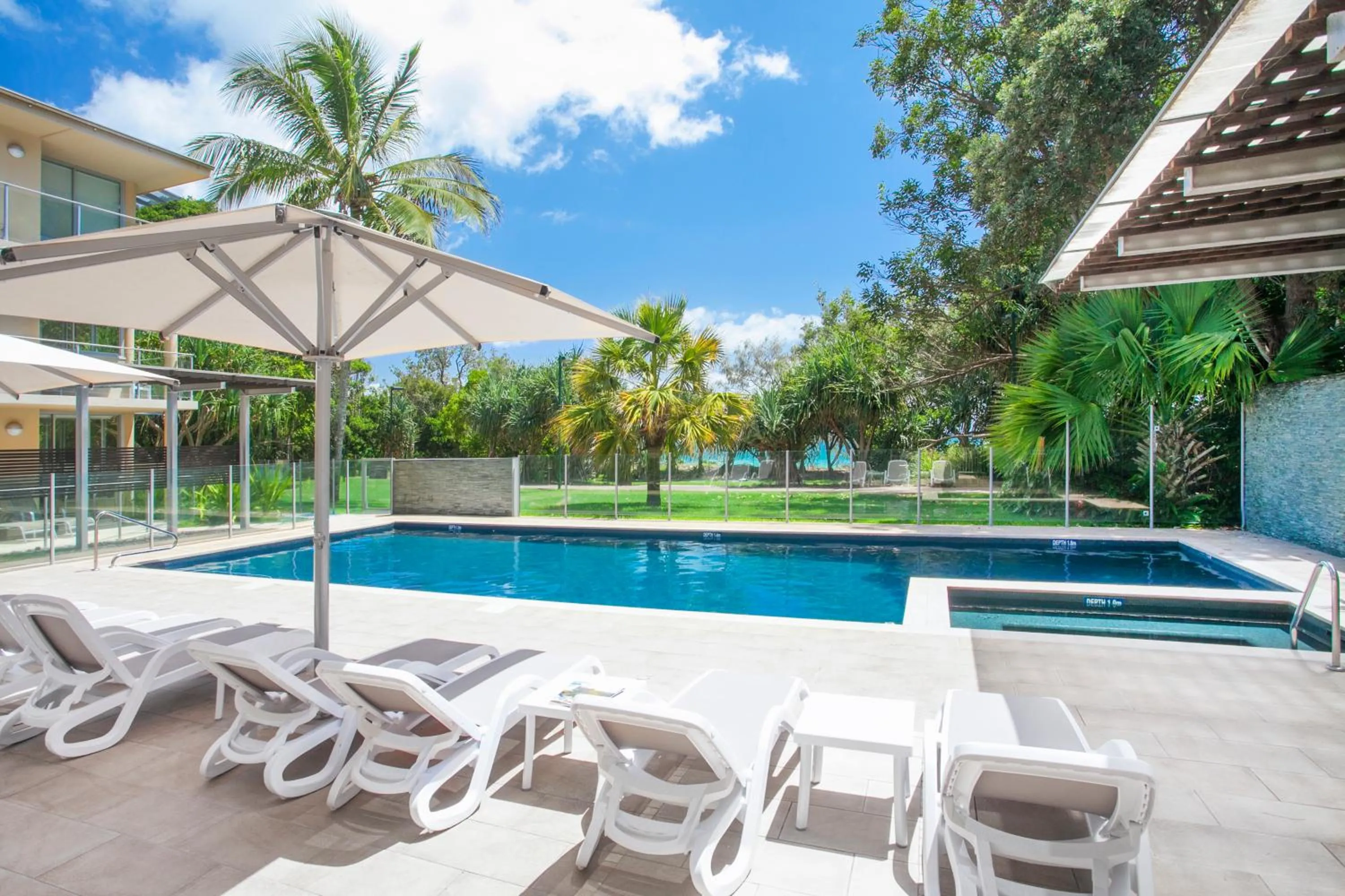 Pool view in Maison Noosa