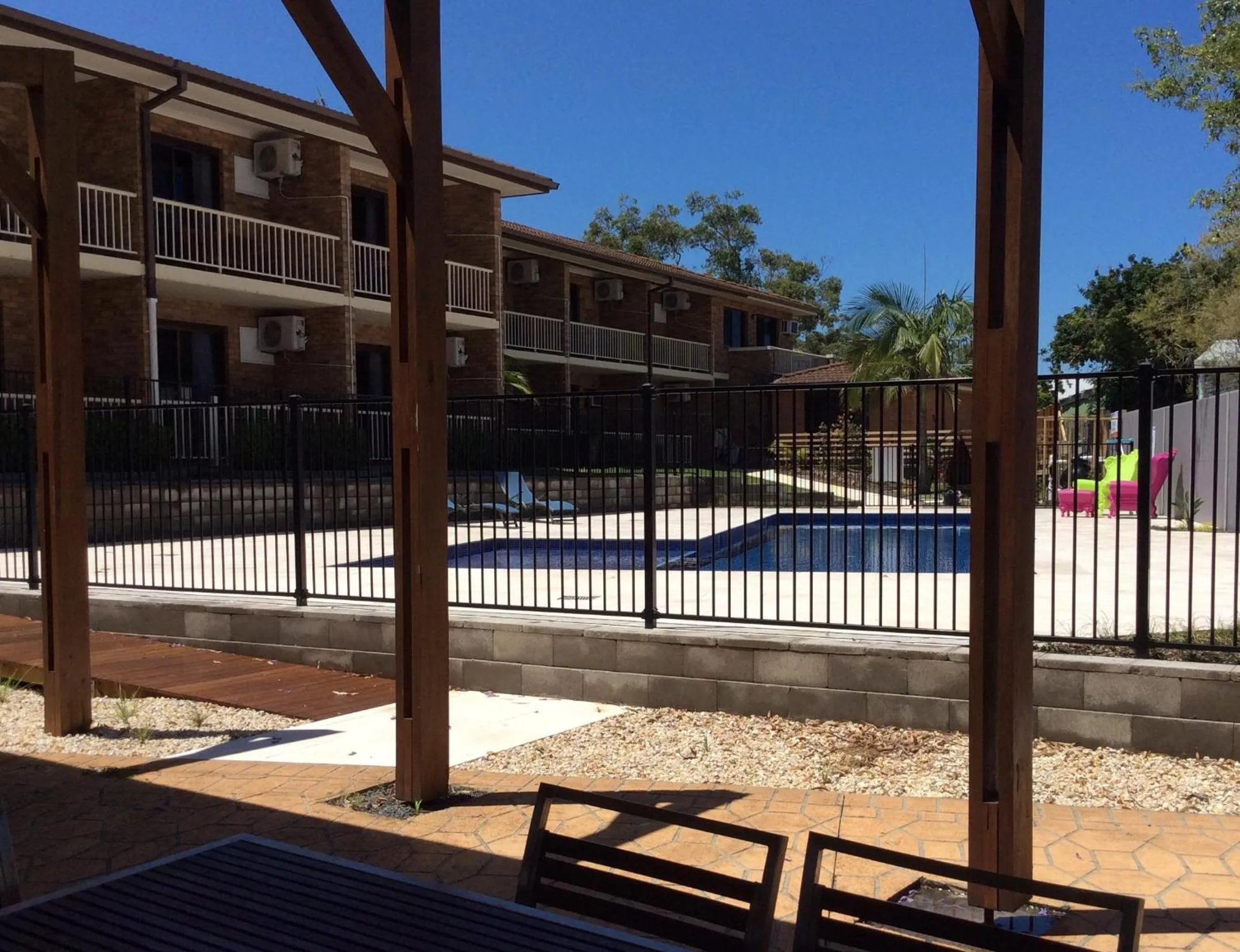 Swimming pool in Hawks Nest Motel