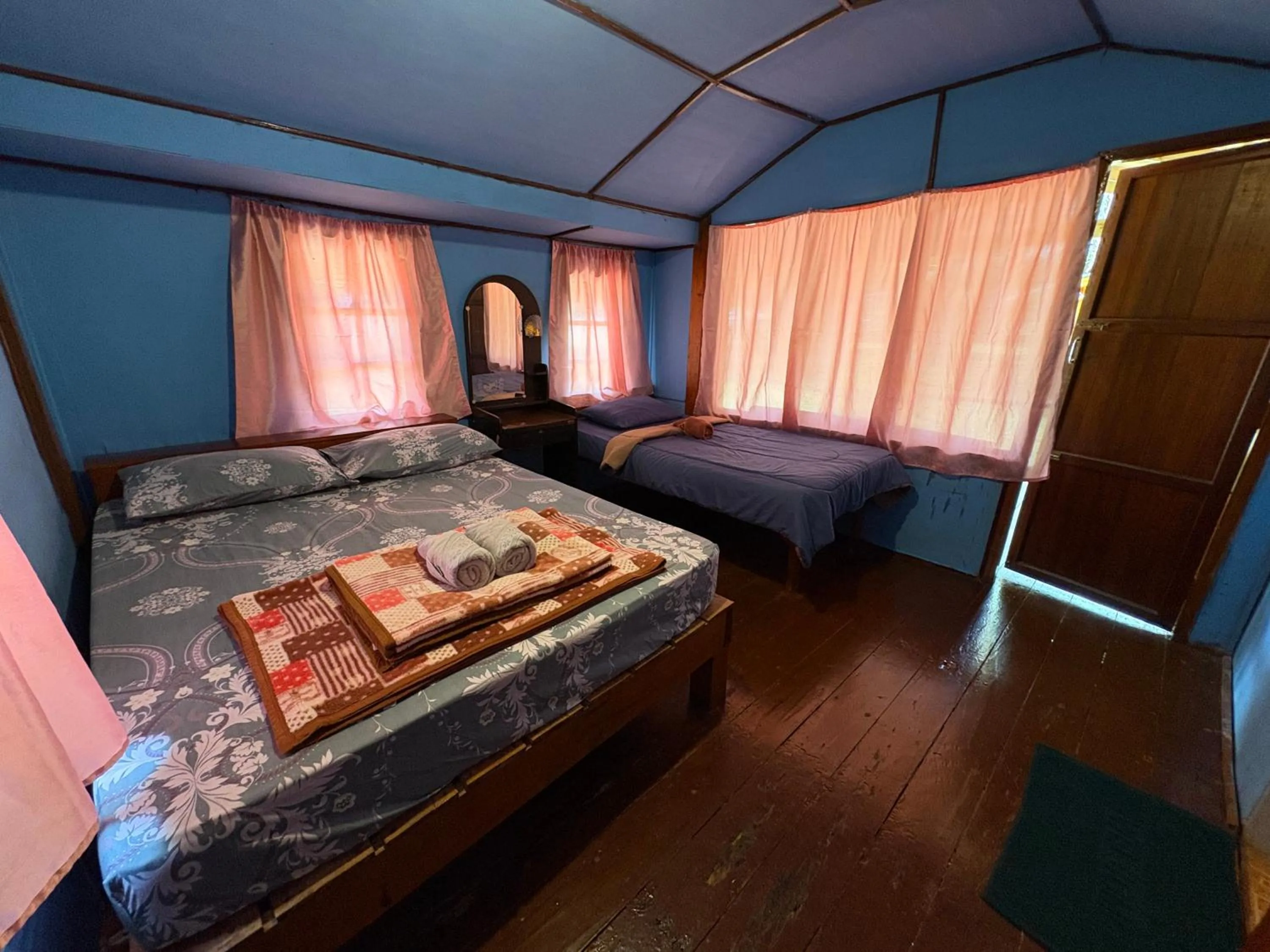 Bed in Koh Mak Green View Resort