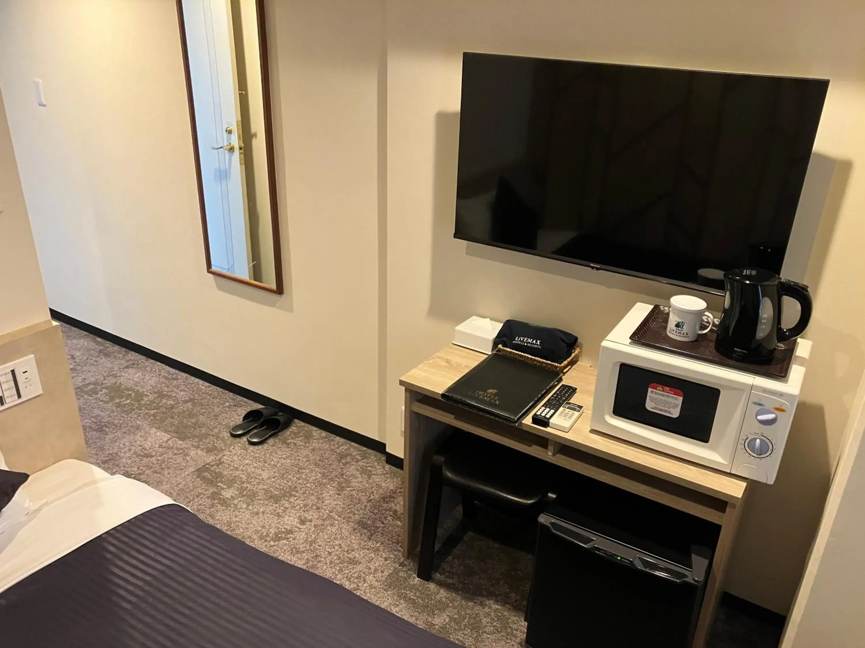 Bed in HOTEL LiVEMAX BUDGET Naha Bed in HOTEL LiVEMAX BUDGET Naha
