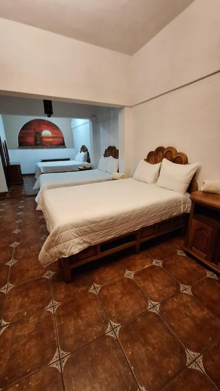 Bed in Hotel Colonial Taxco