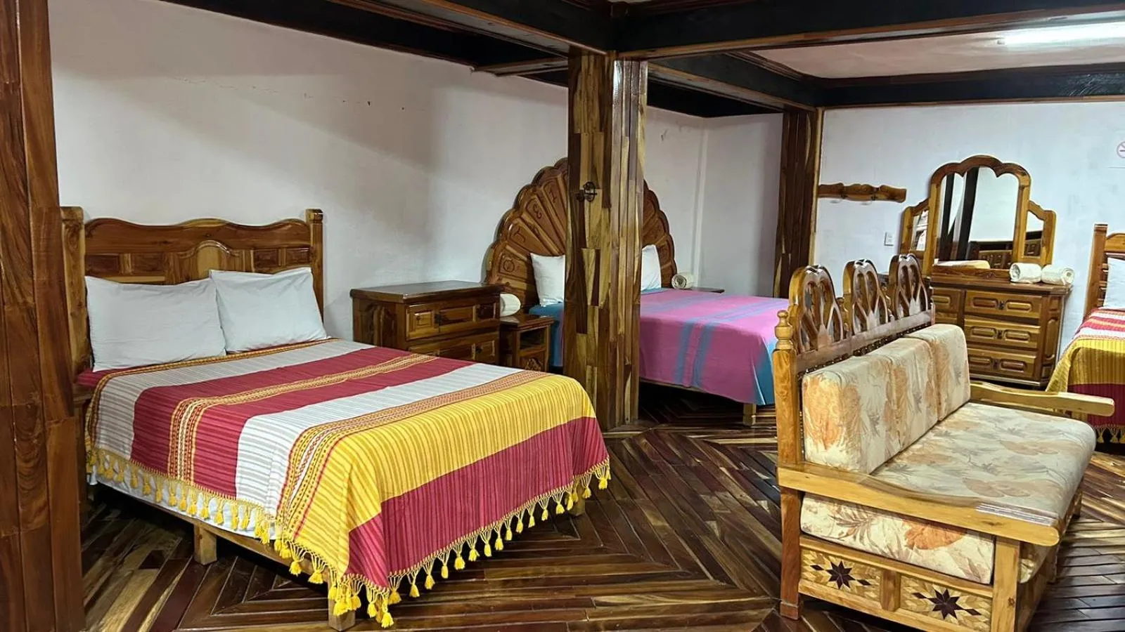Bed in Hotel Colonial Taxco