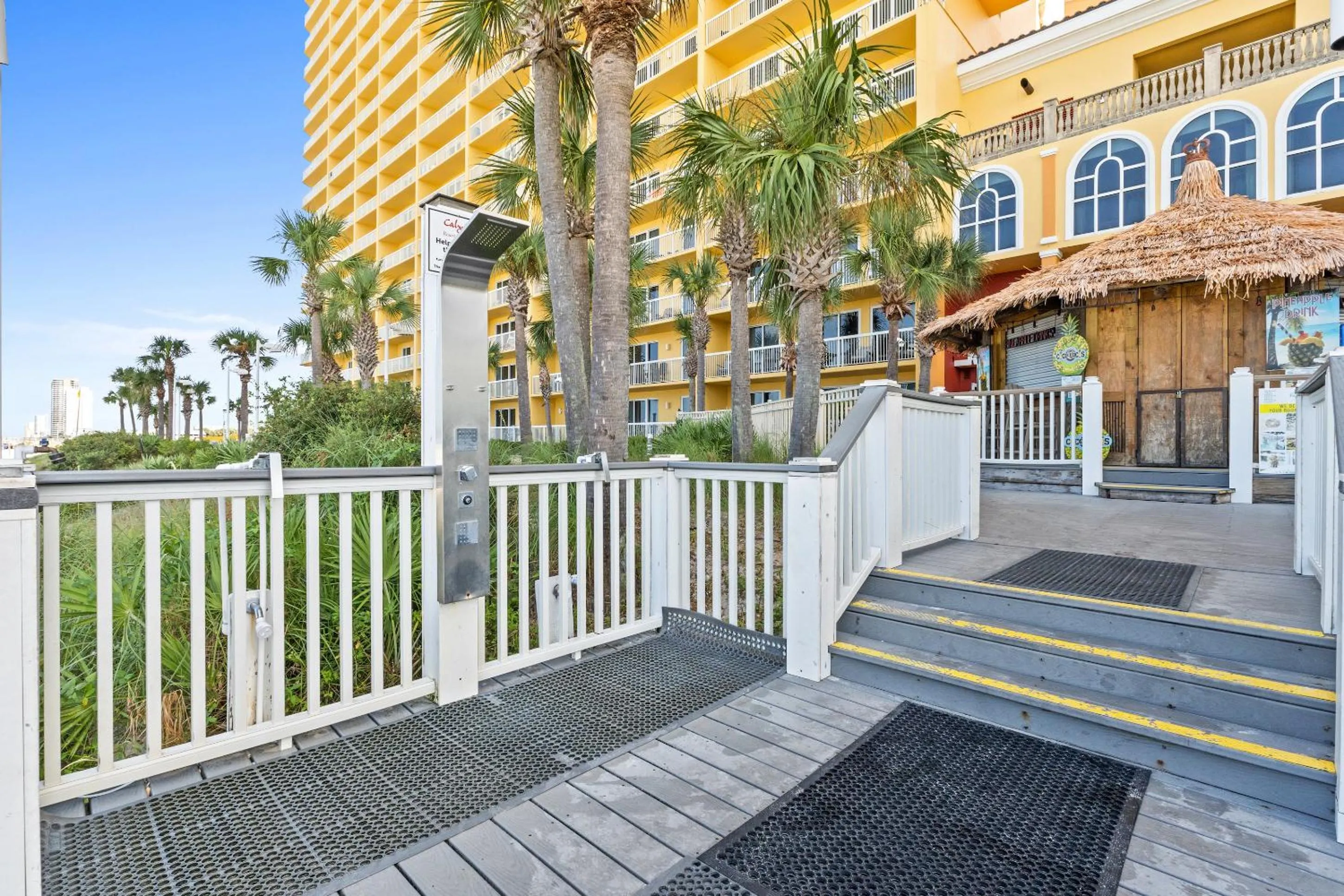 Shower in Calypso Beach Resort