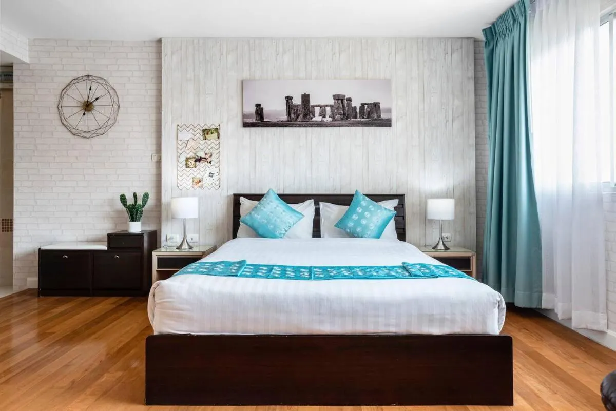 Bed in Nara Suite Residence Bangkok