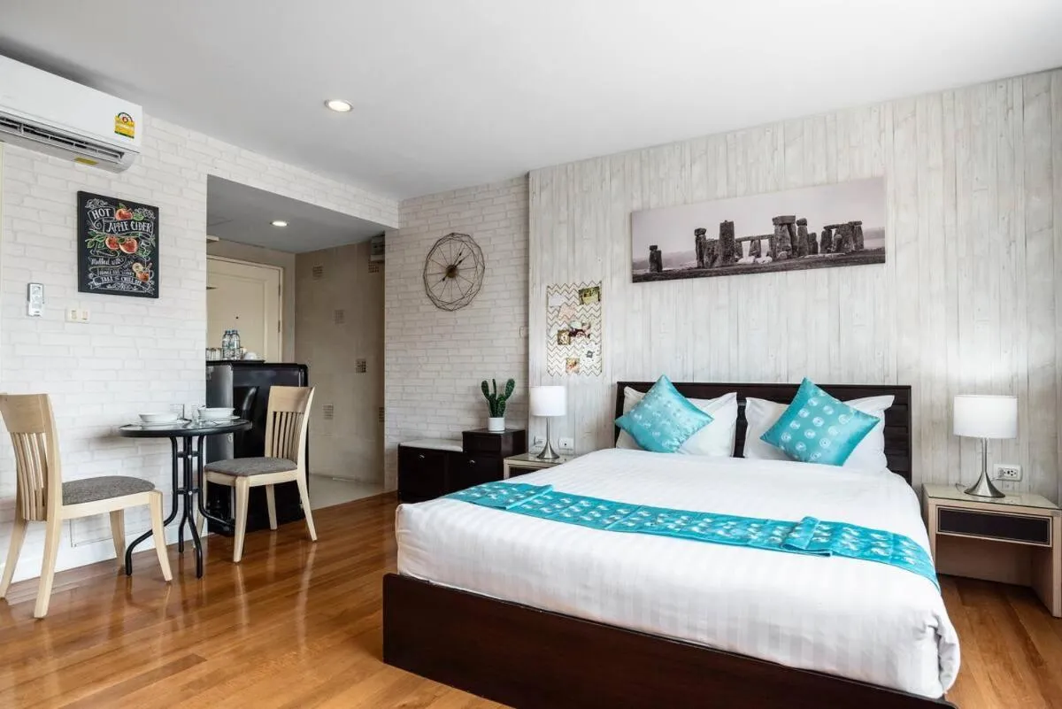 Bed in Nara Suite Residence Bangkok