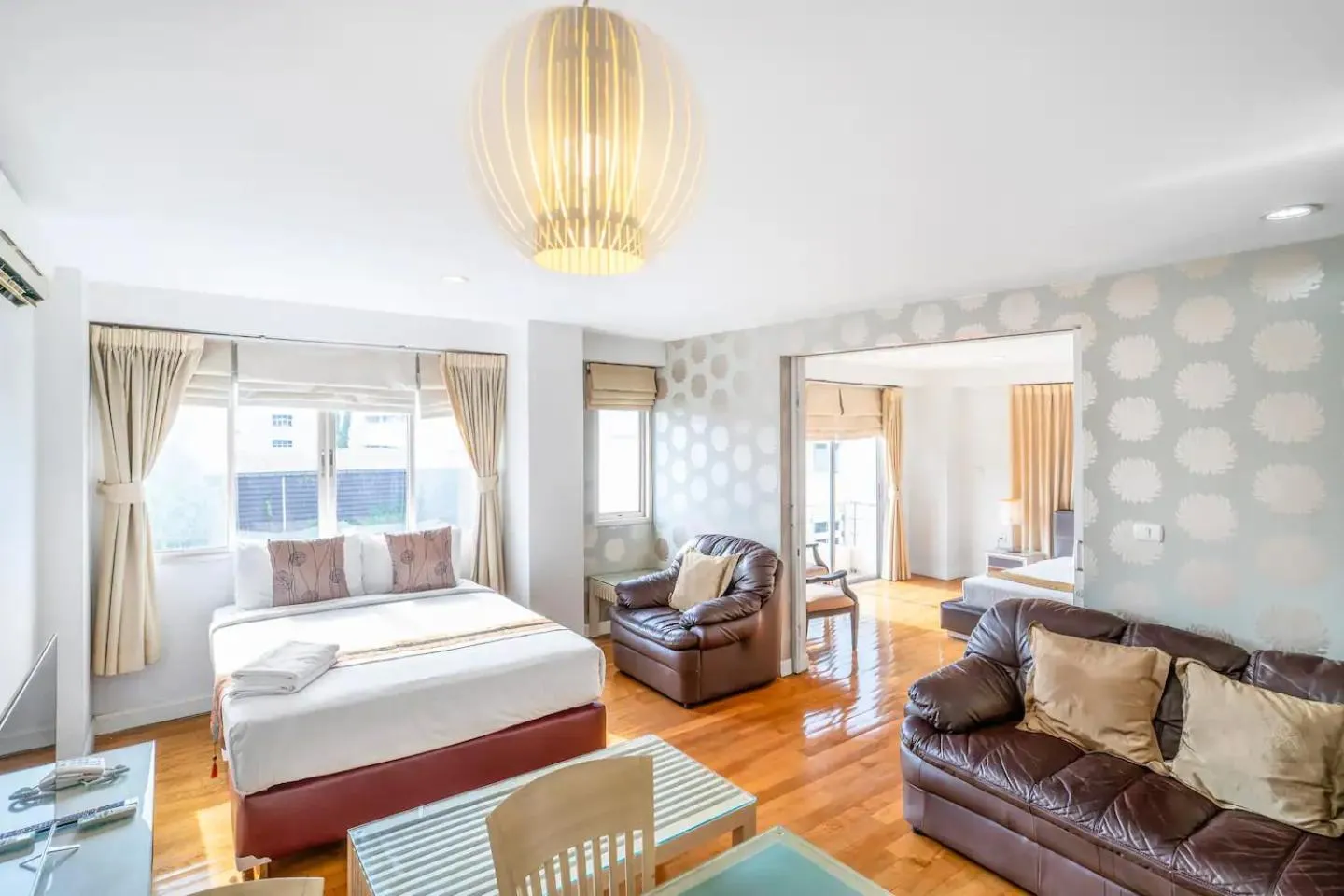 Bed in Nara Suite Residence Bangkok