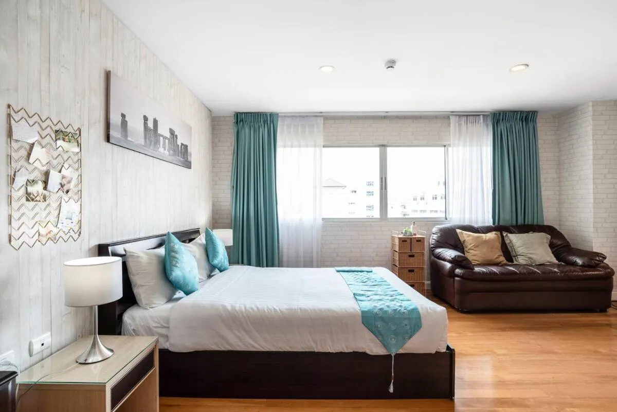 Bed in Nara Suite Residence Bangkok