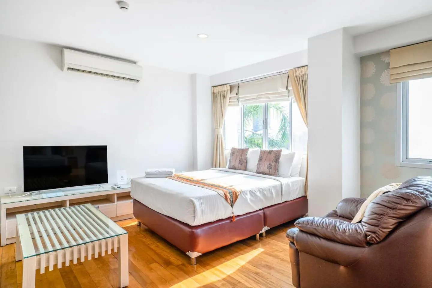 Bed in Nara Suite Residence Bangkok