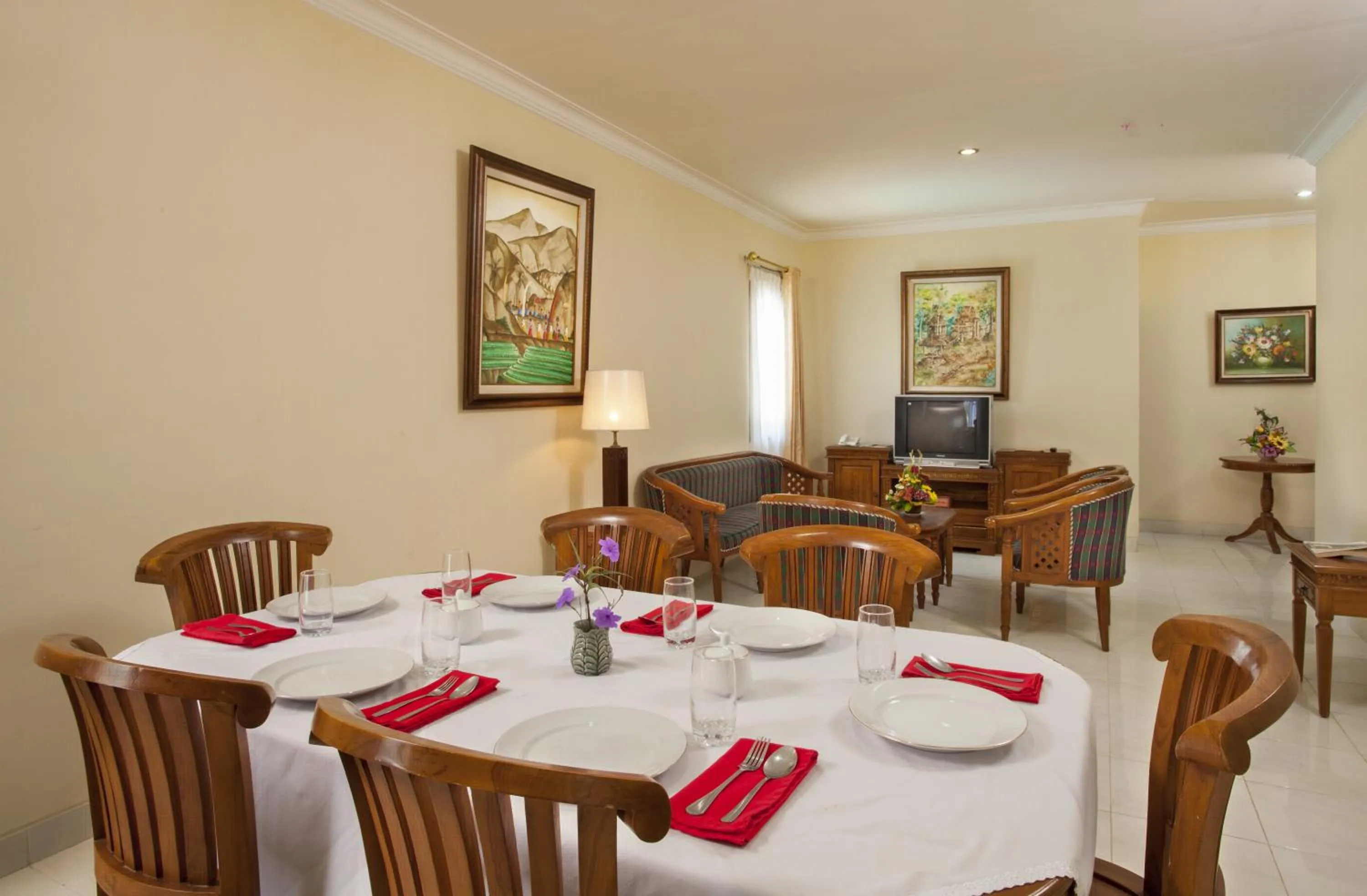 Seating area in At The Beach Candidasa