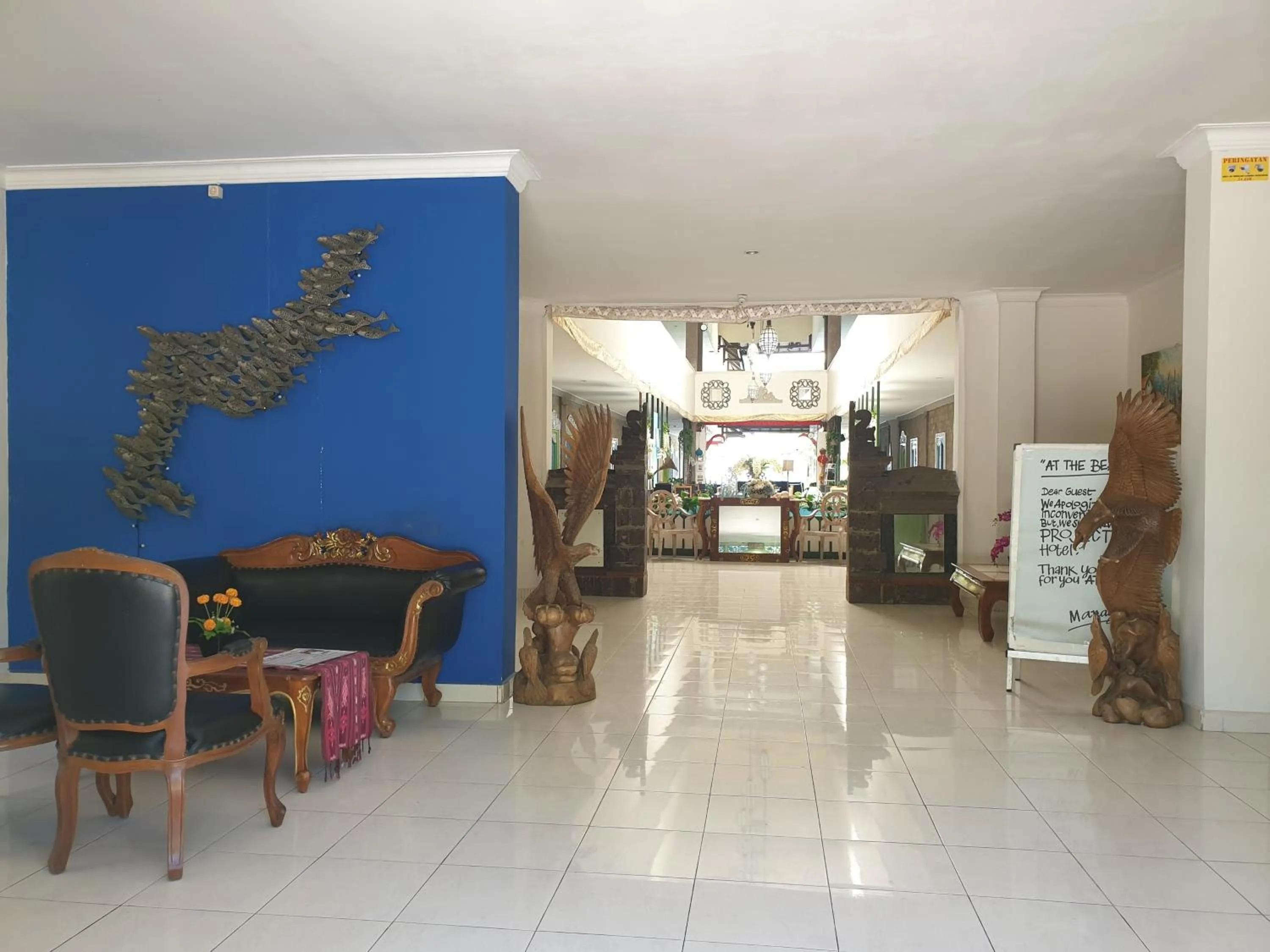 Lobby or reception in At The Beach Candidasa