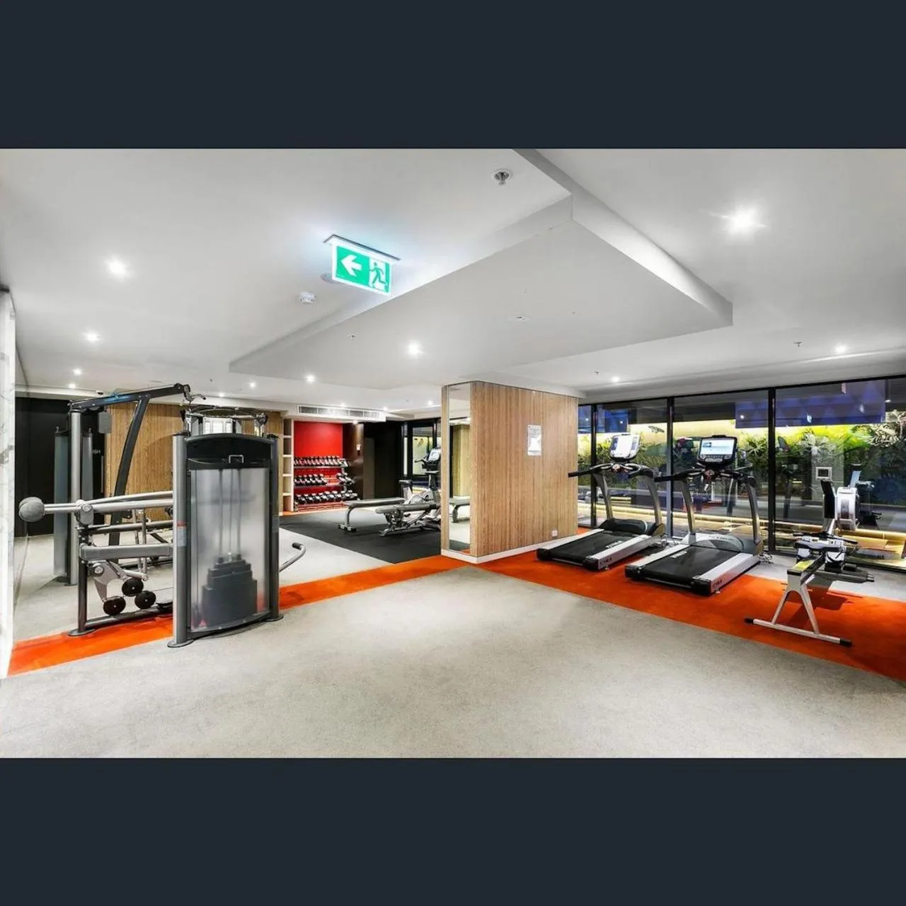 Fitness centre/facilities in Flinders Street Apartments