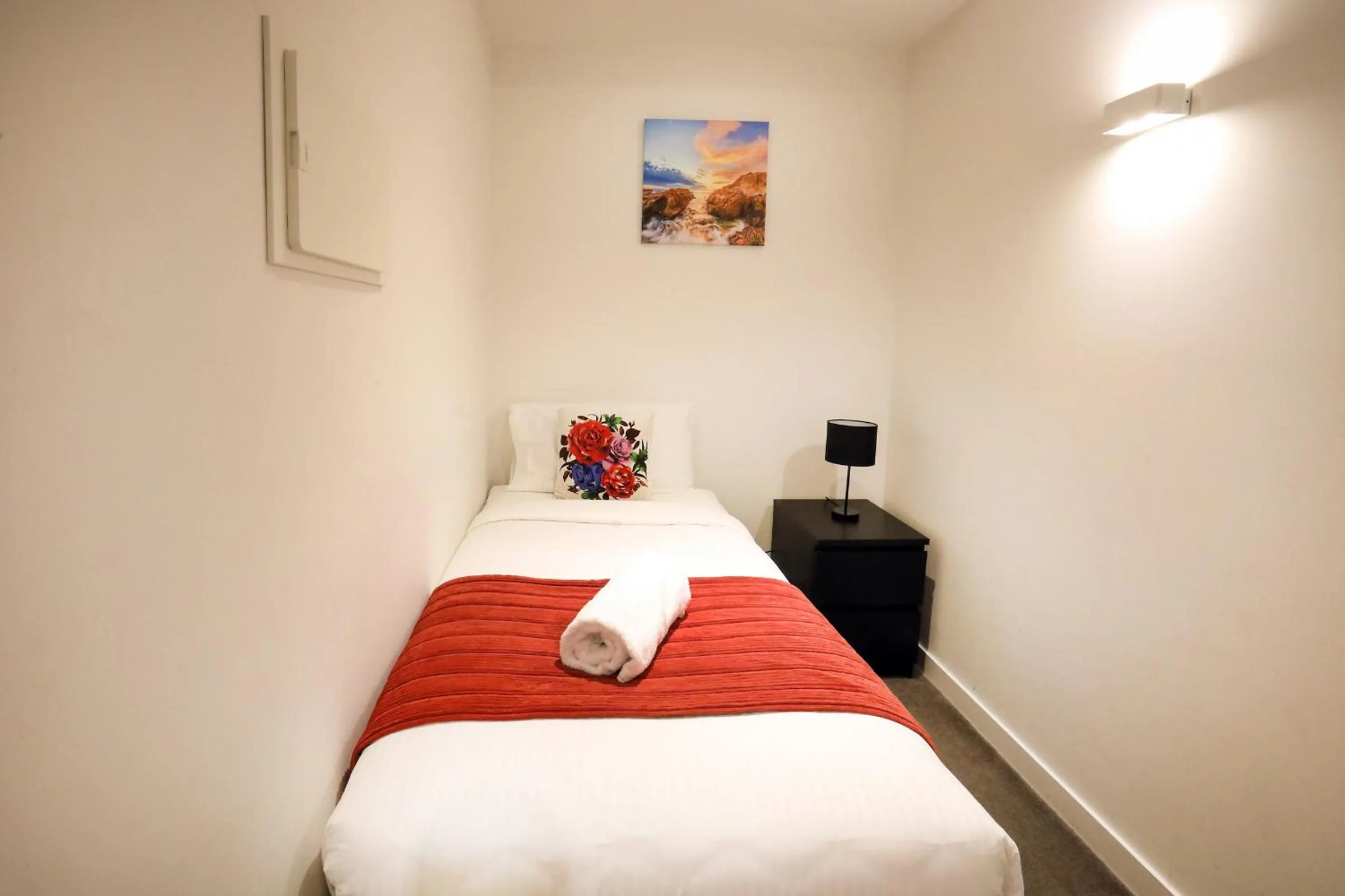 Bed in Flinders Street Apartments
