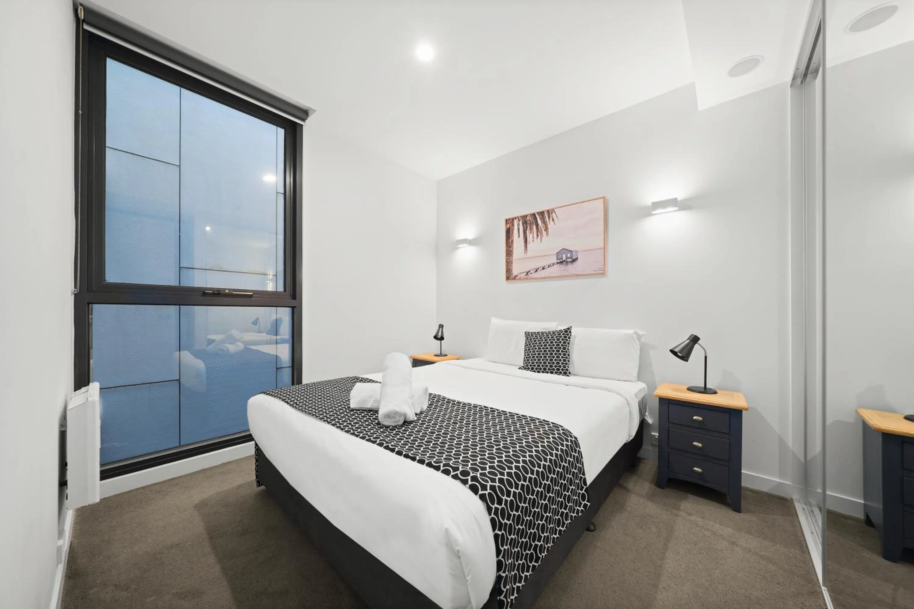 Bed in Flinders Street Apartments