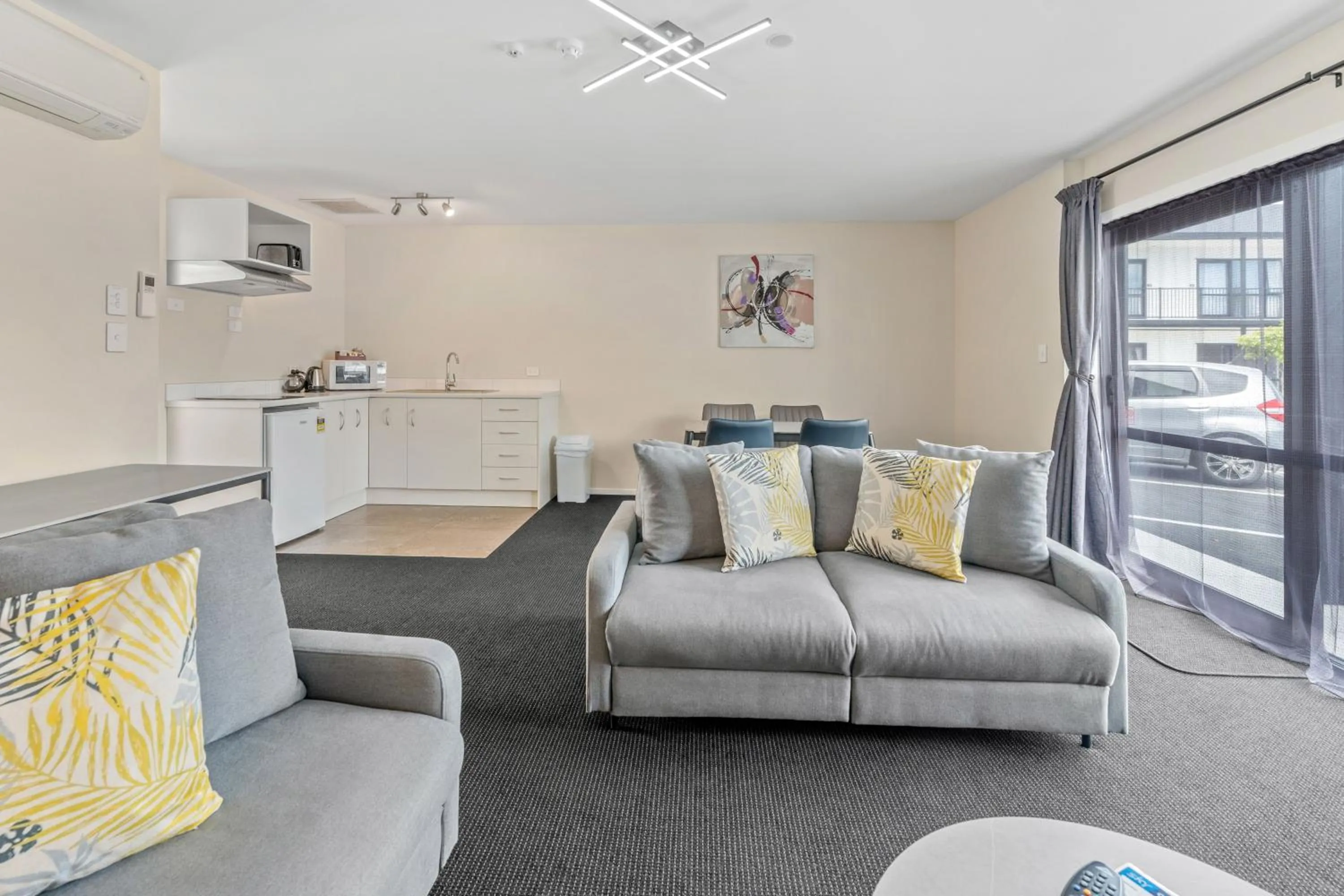 Seating area in ASURE Rotorua International Motor Inn