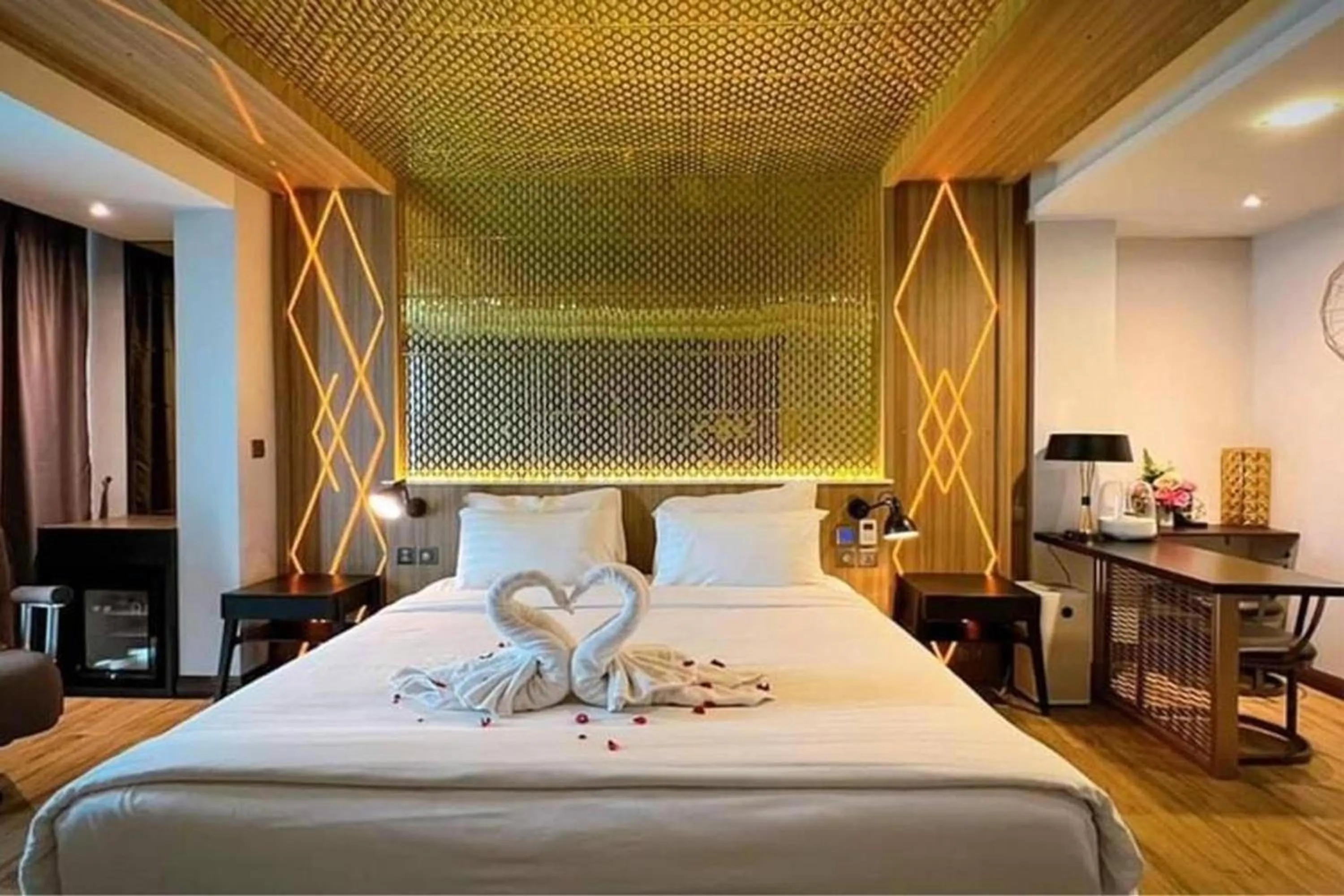 Bed in Holatel Hotel Phitsanulok