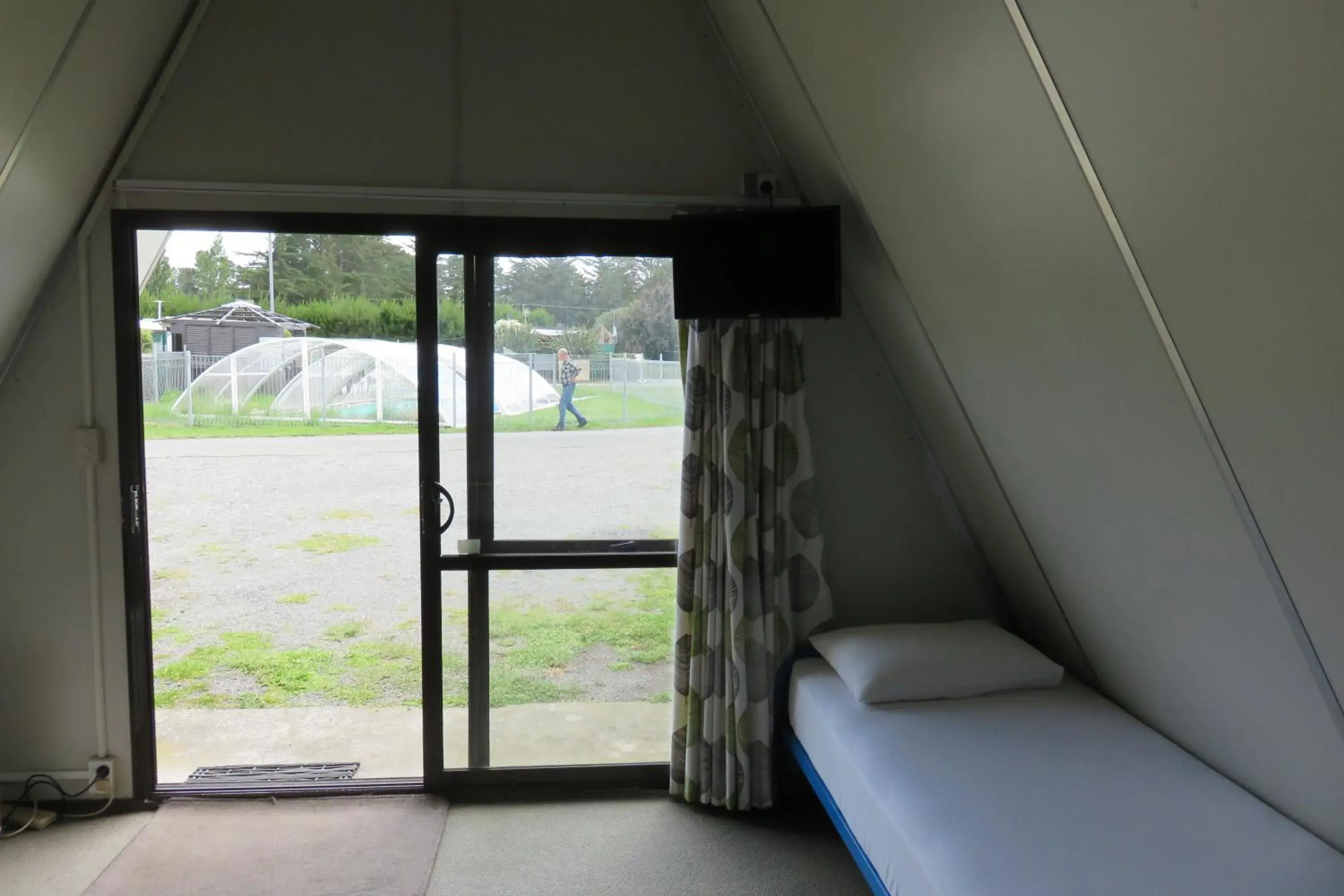 A-frame Cabin no linen in Rangiora Eco Holiday Park A-frame Cabin no linen in Rangiora Eco Holiday Park