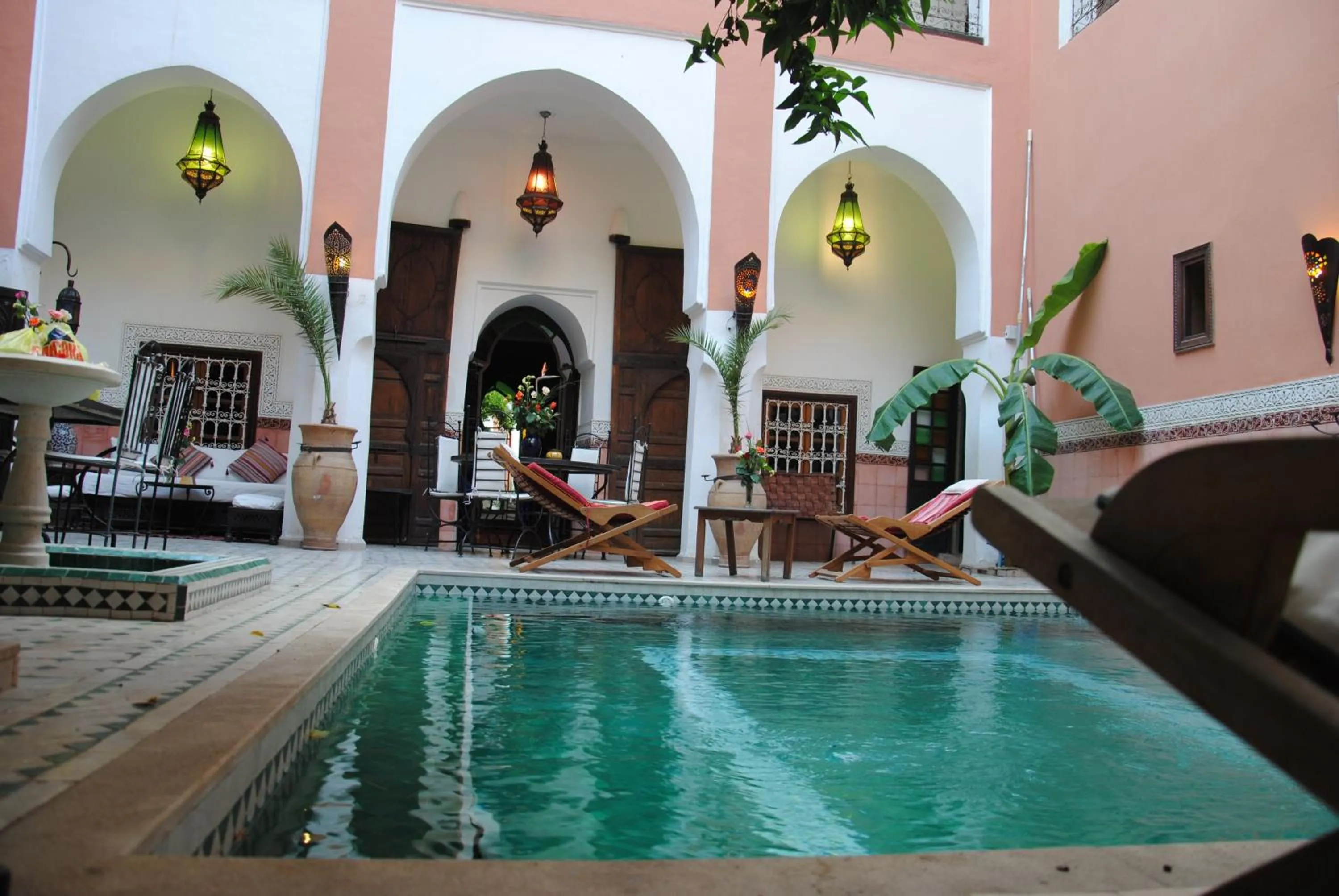 Decorative detail in Riad Barroko