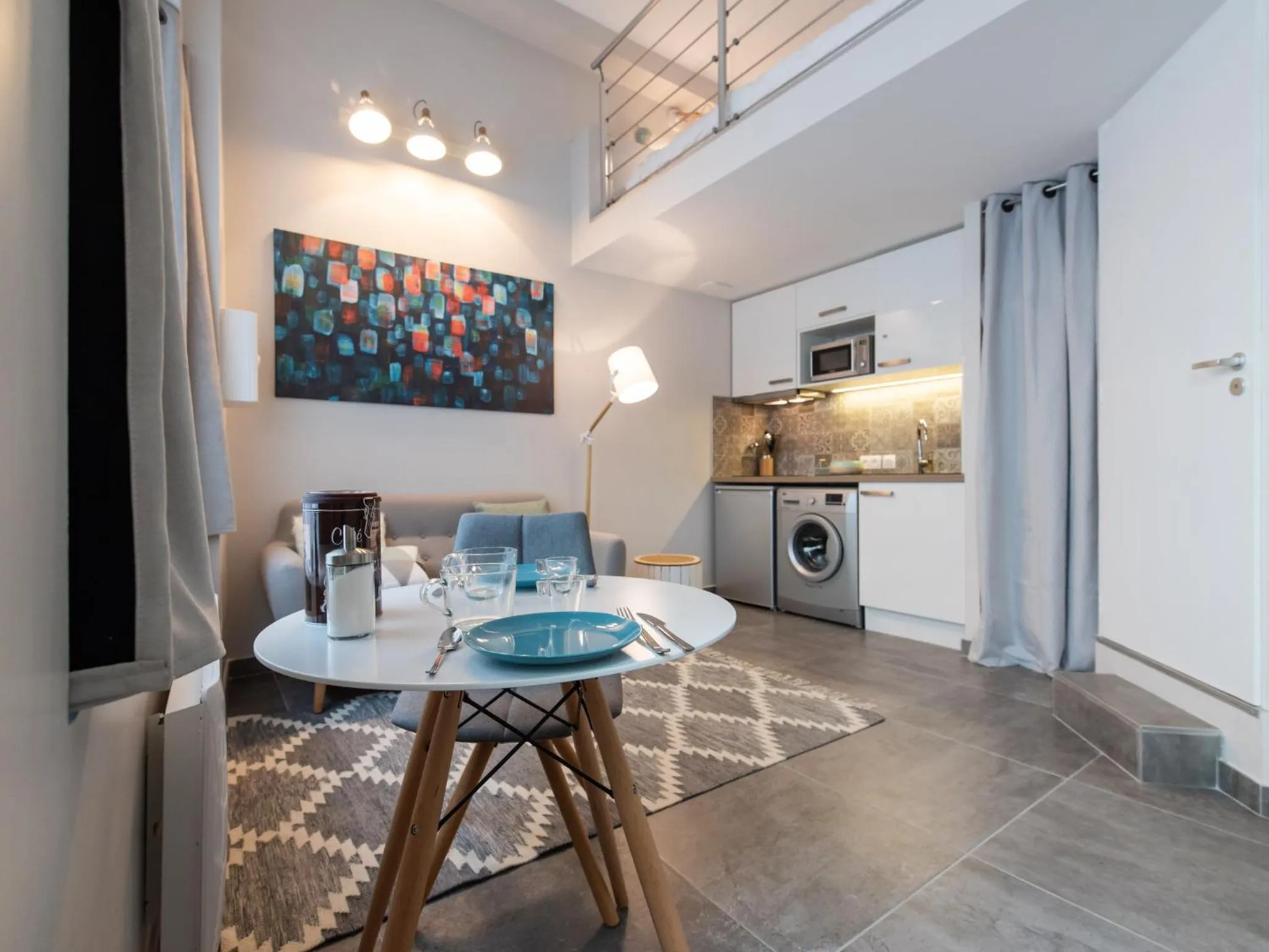 Living room in Good Night Inn Lyon Part Dieu