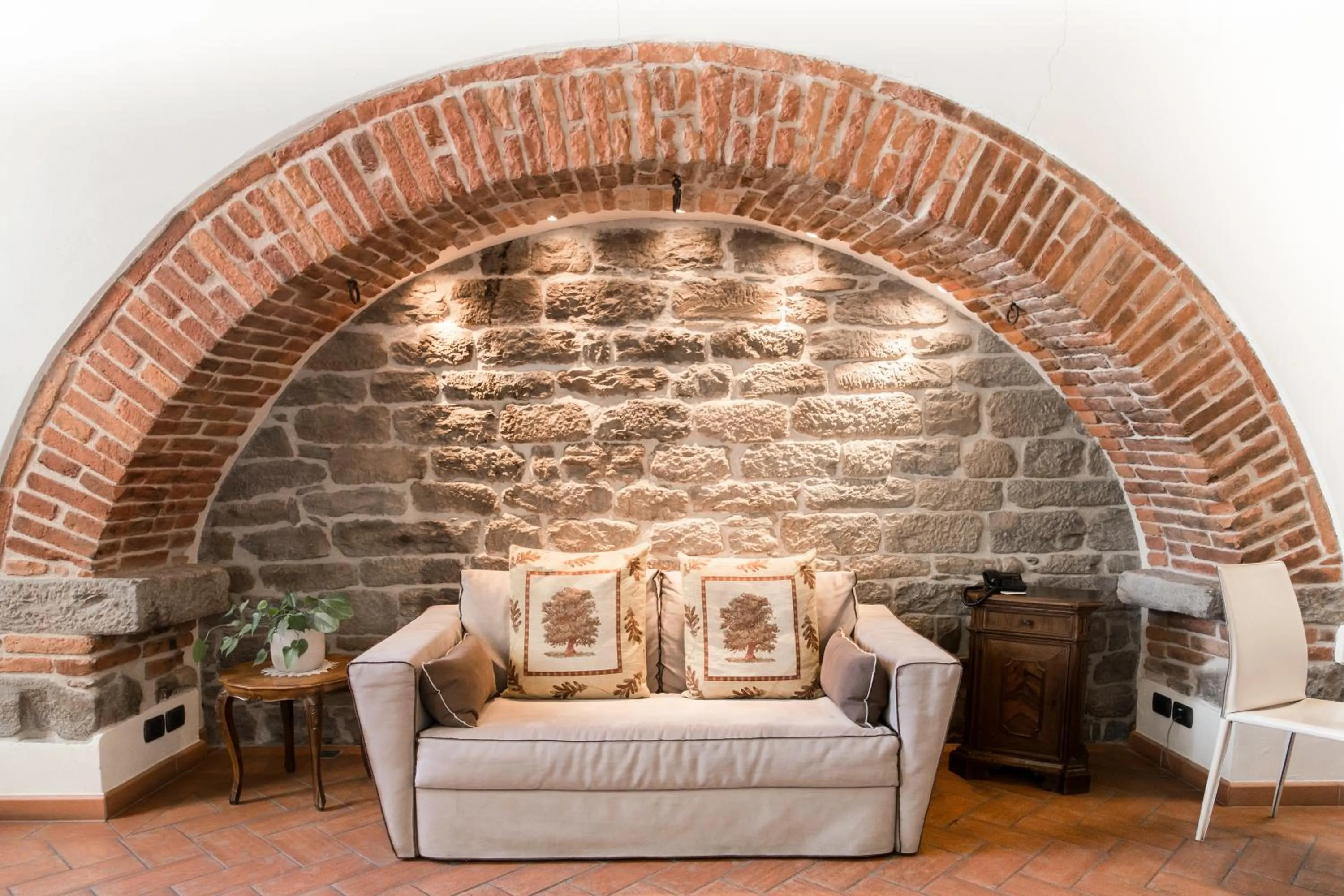 Living room in La Corte Del Re Suite & Rooms Arezzo