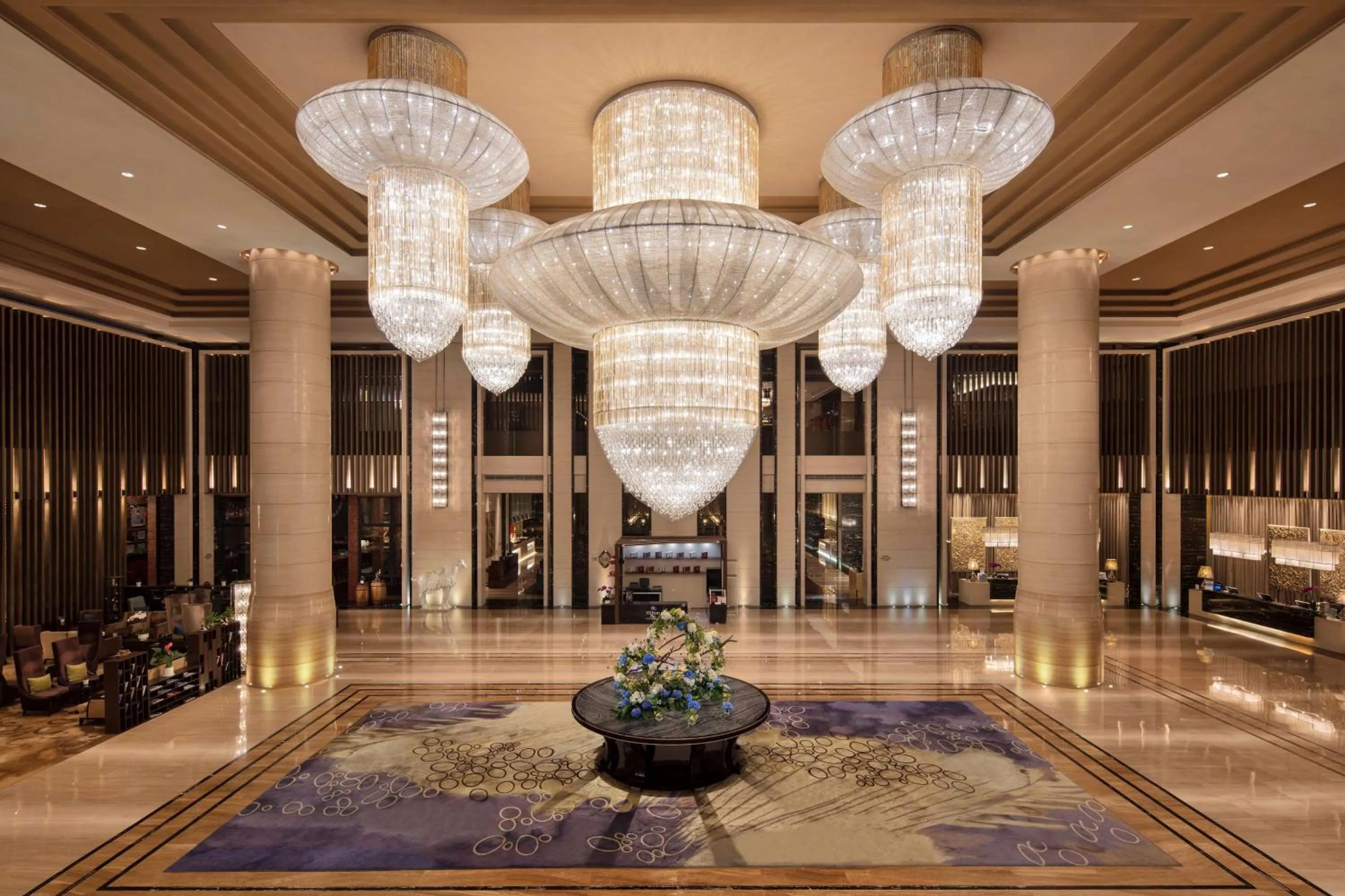 Lobby or reception in Hilton Dalian