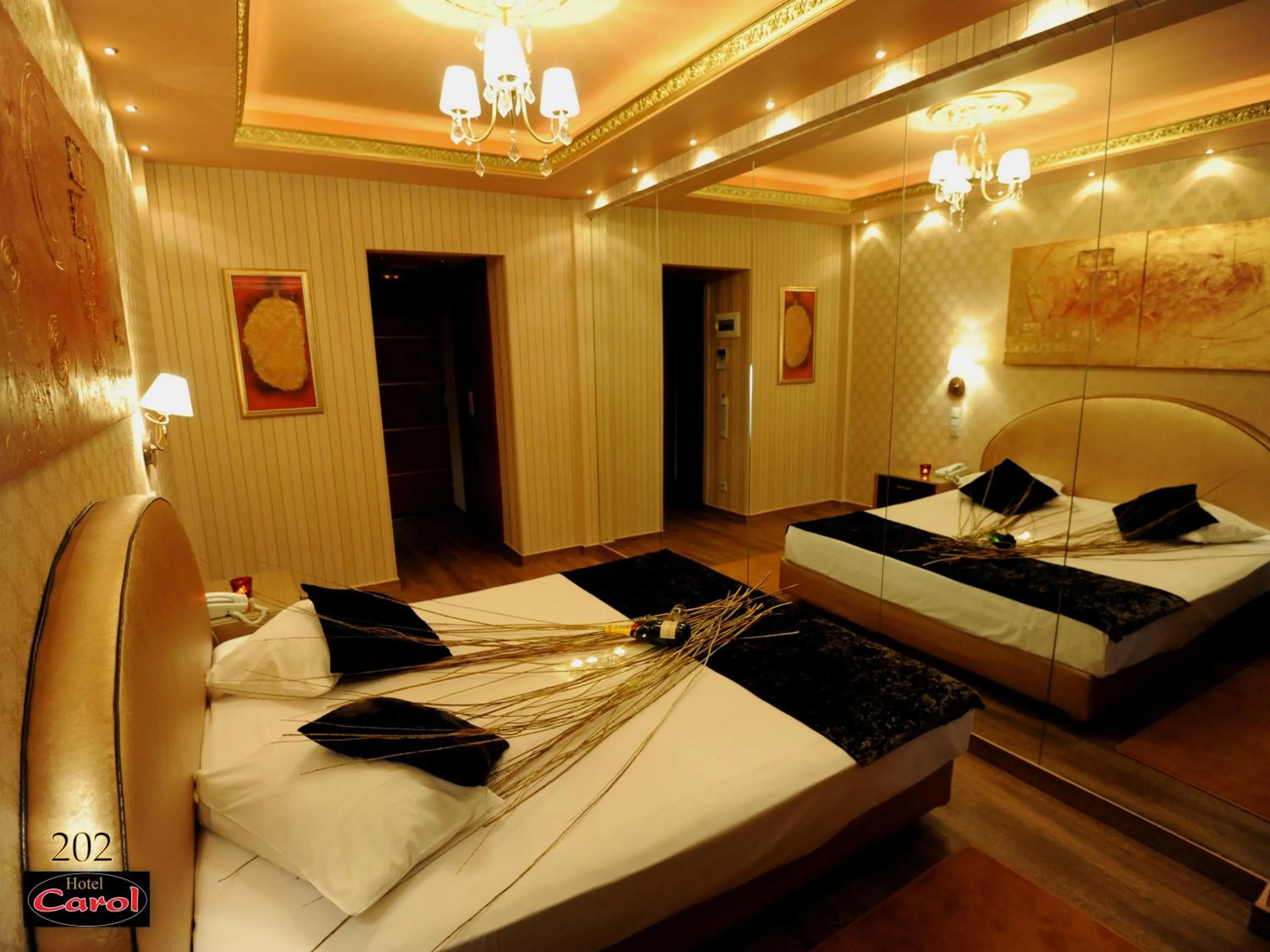 Shower, Bed in Carol Hotel