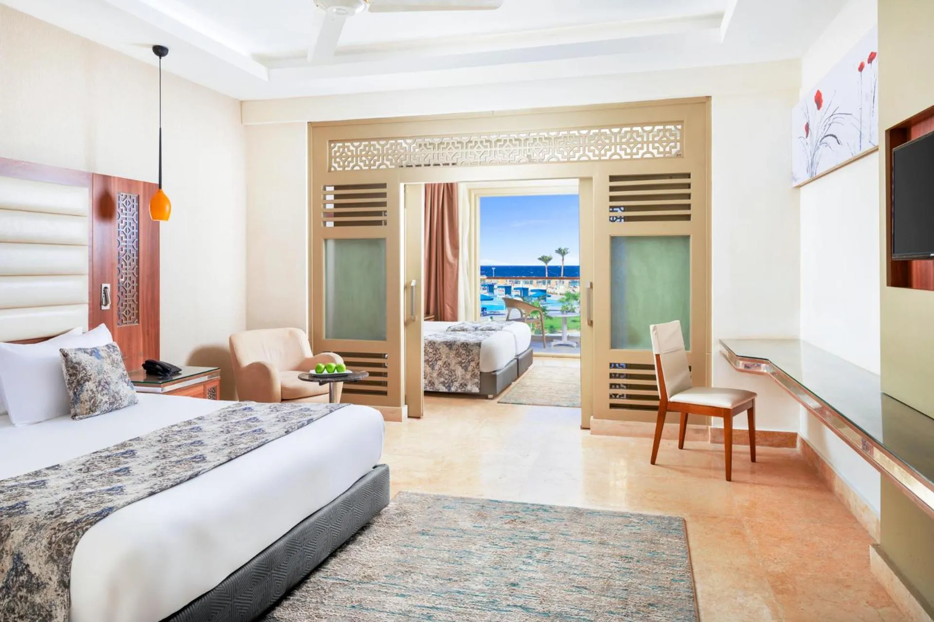 Photo of the whole room, Bed in Pickalbatros Sea World Resort - Marsa Alam