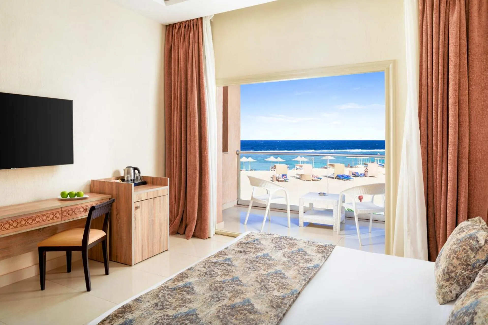 View (from property/room), TV/Entertainment Center in Pickalbatros Sea World Resort - Marsa Alam