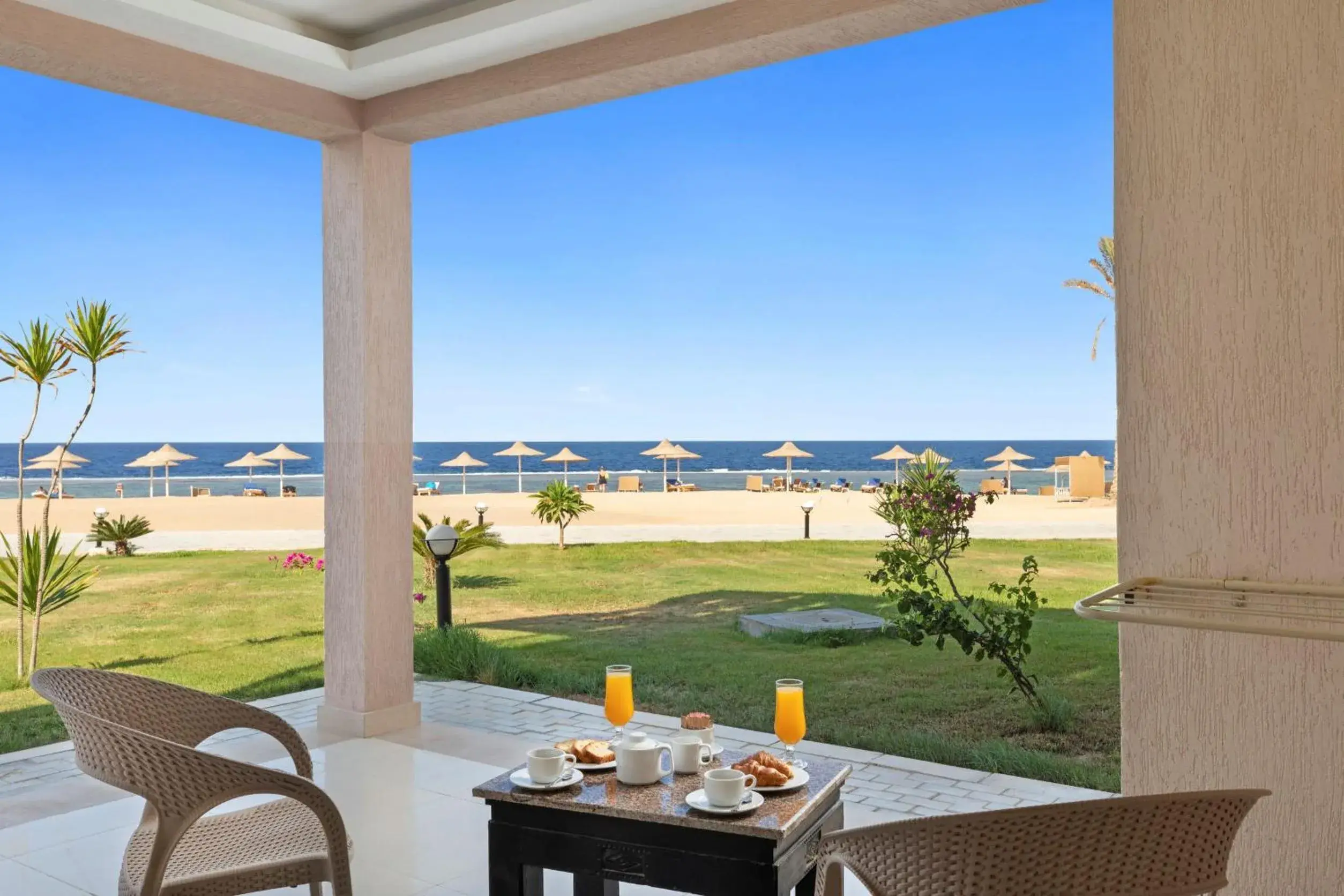 Deluxe Double Room with Sea View in Pickalbatros Sea World Resort - Marsa Alam Deluxe Double Room with Sea View in Pickalbatros Sea World Resort - Marsa Alam