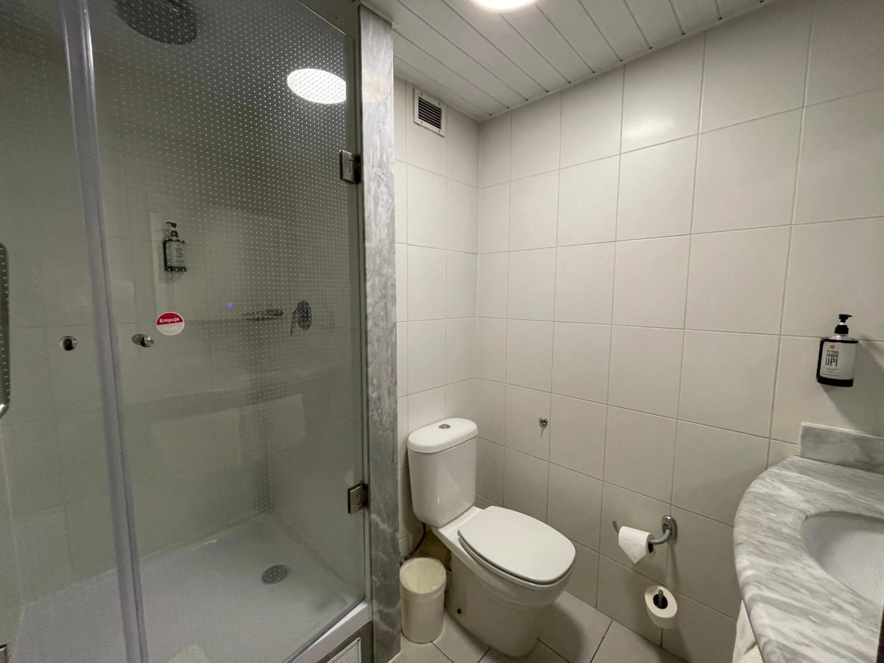 Bathroom in ibis Santiago Estacion Central