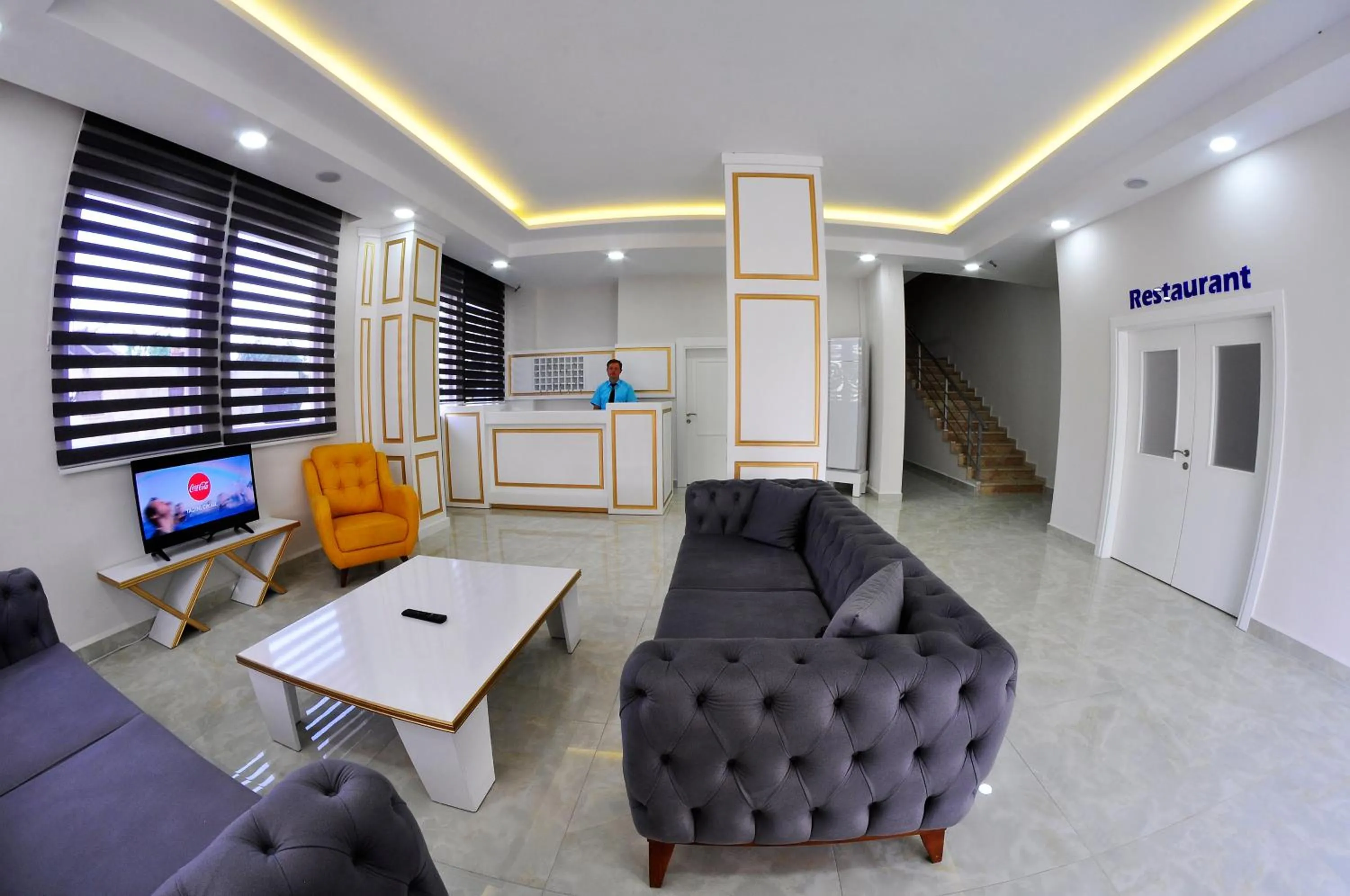 Lobby or reception in Evon Otel