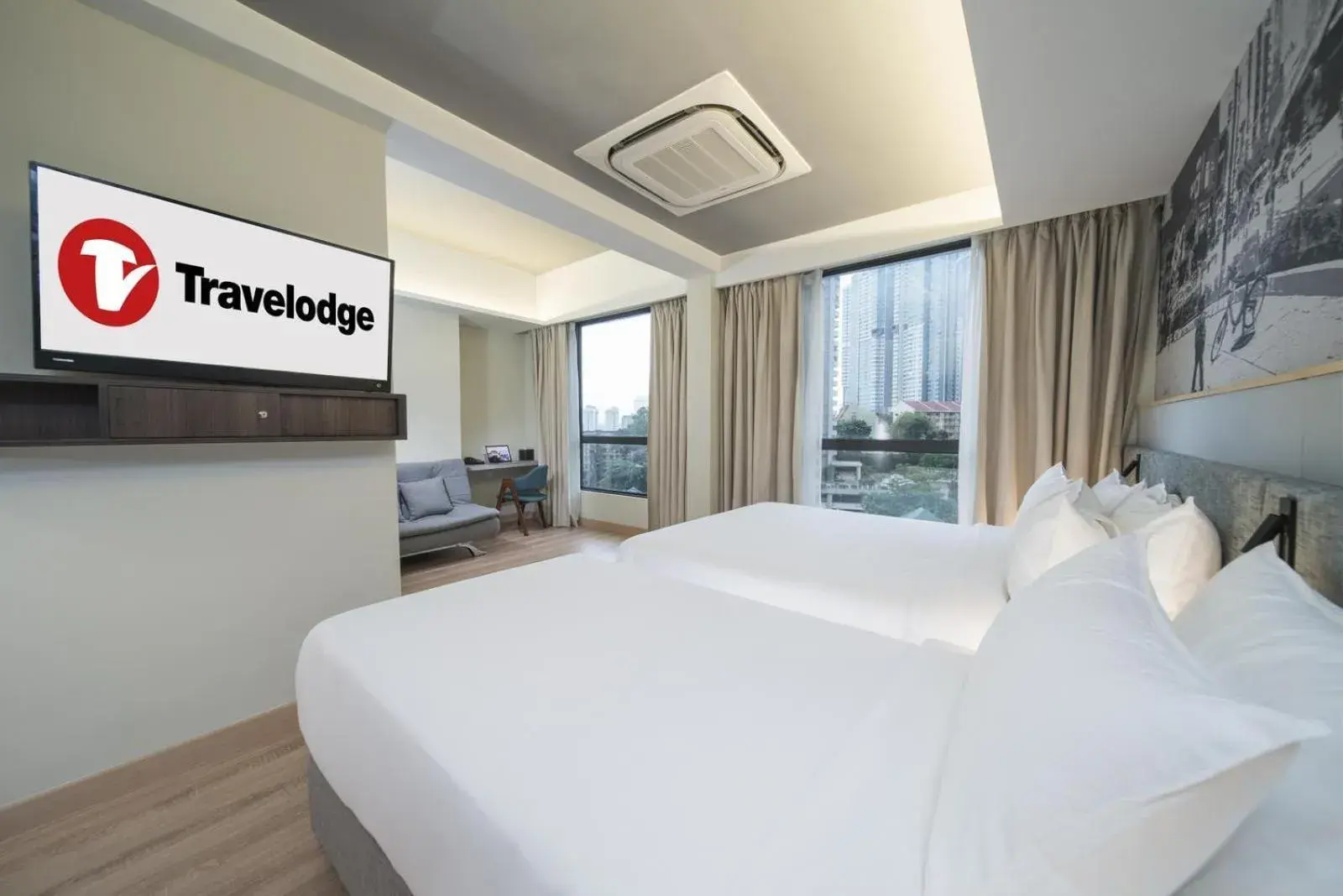 Bed in Travelodge Bukit Bintang
