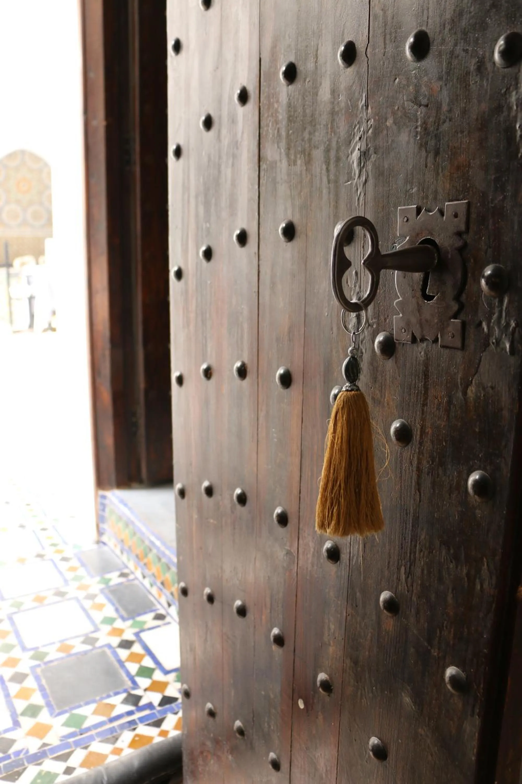 Decorative detail in Riad Bellamane Marrakech